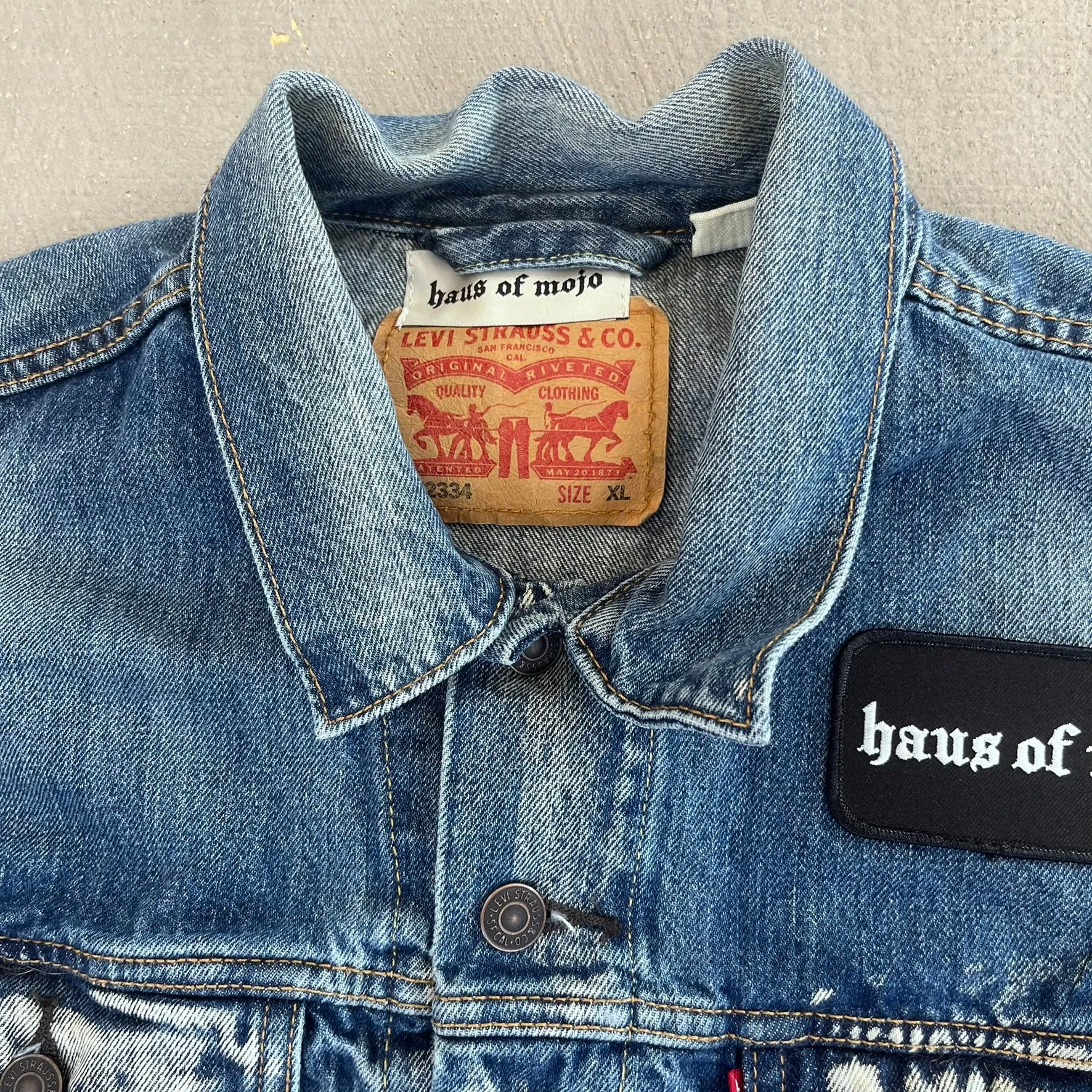 F- HOM Metallica Levi's Reworked Custom Denim Vest sold by HG Vintage product image thumbnail 3