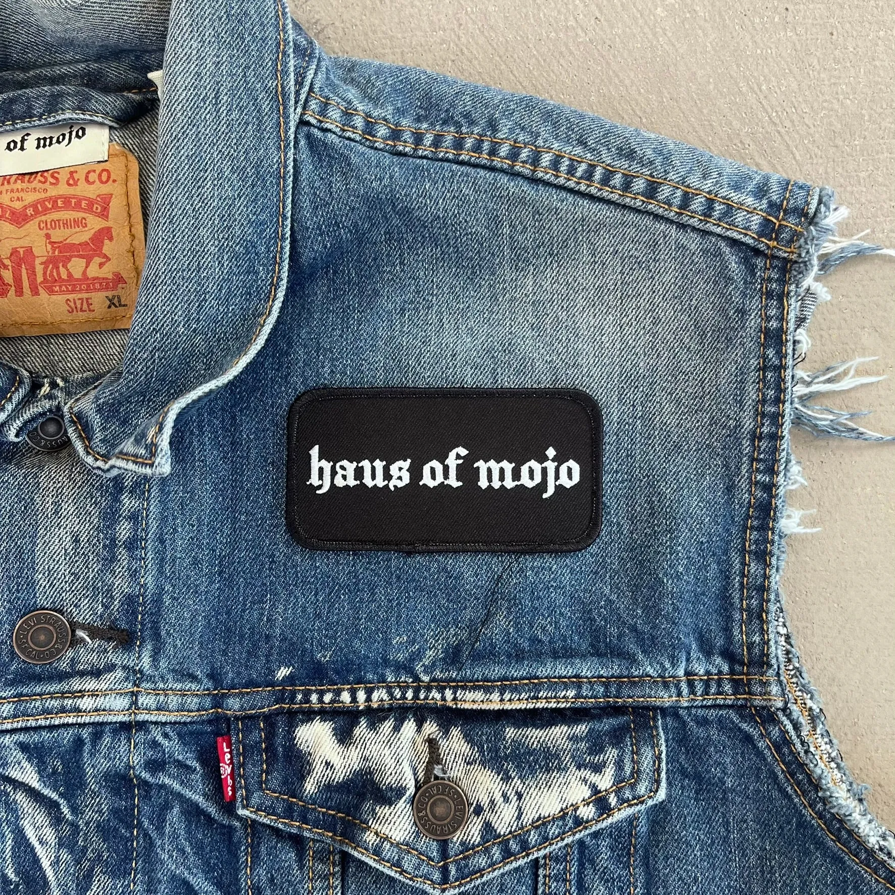 F- HOM Metallica Levi's Reworked Custom Denim Vest sold by HG Vintage product image thumbnail 2