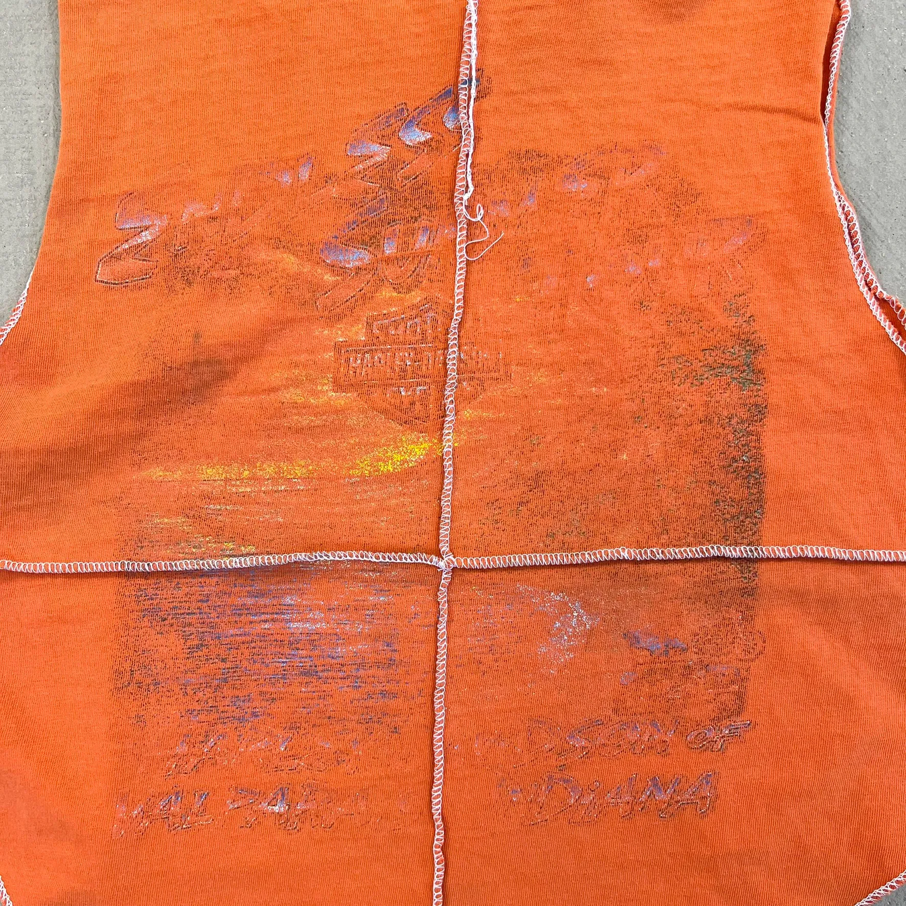 F- HOM Harley Davidson Indiana Reworked Dbl Stitch Crop Top sold by HG Vintage product image thumbnail 5