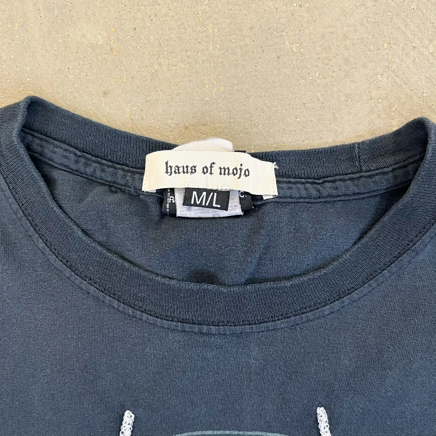 F- HOM Harley Davidson Gladstone Reworked Dbl Stitch Crop Top sold by HG Vintage product image thumbnail 3