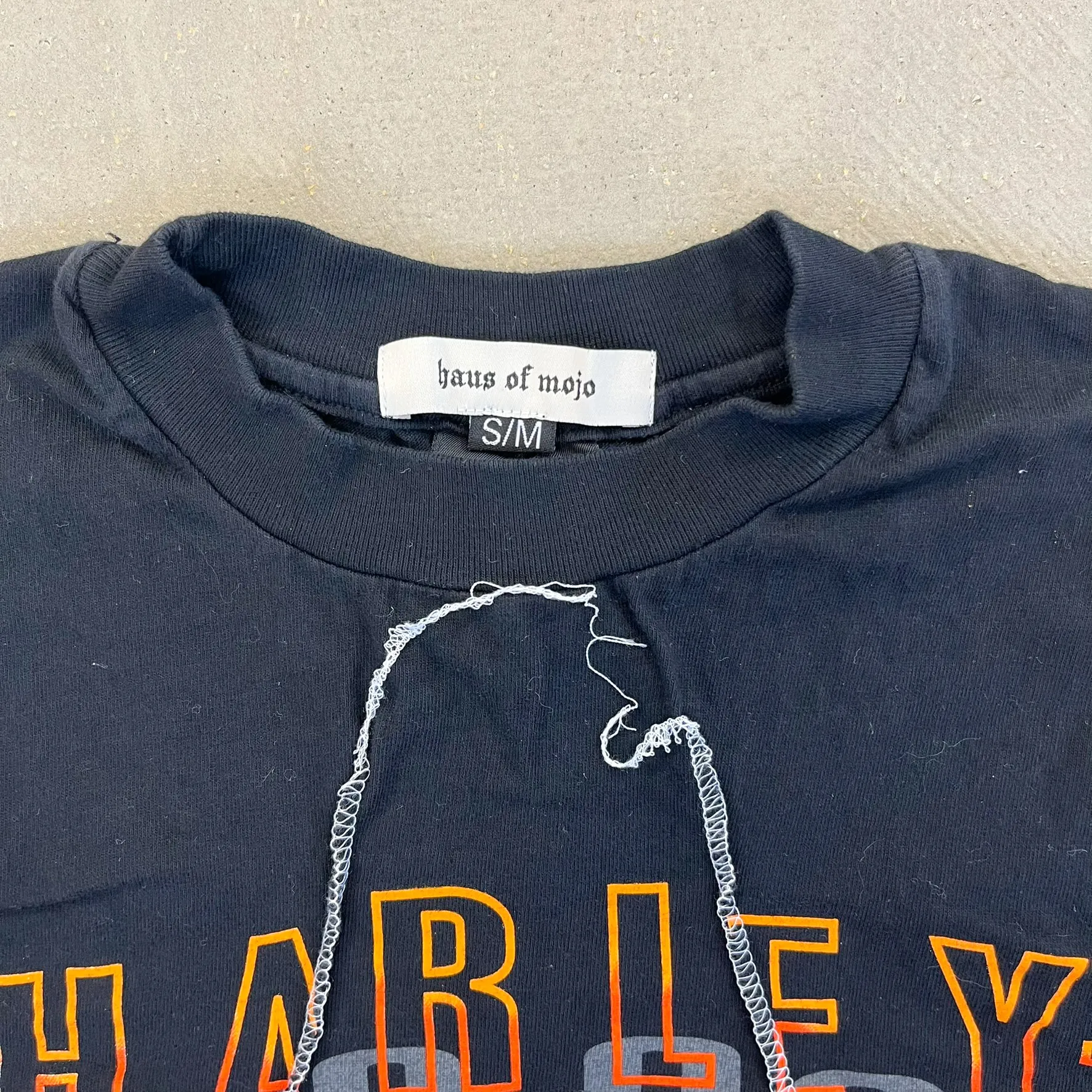 F- HOM Harley Davidson Wisconsin Reworked Dbl Stitch Crop Top sold by HG Vintage product image thumbnail 3