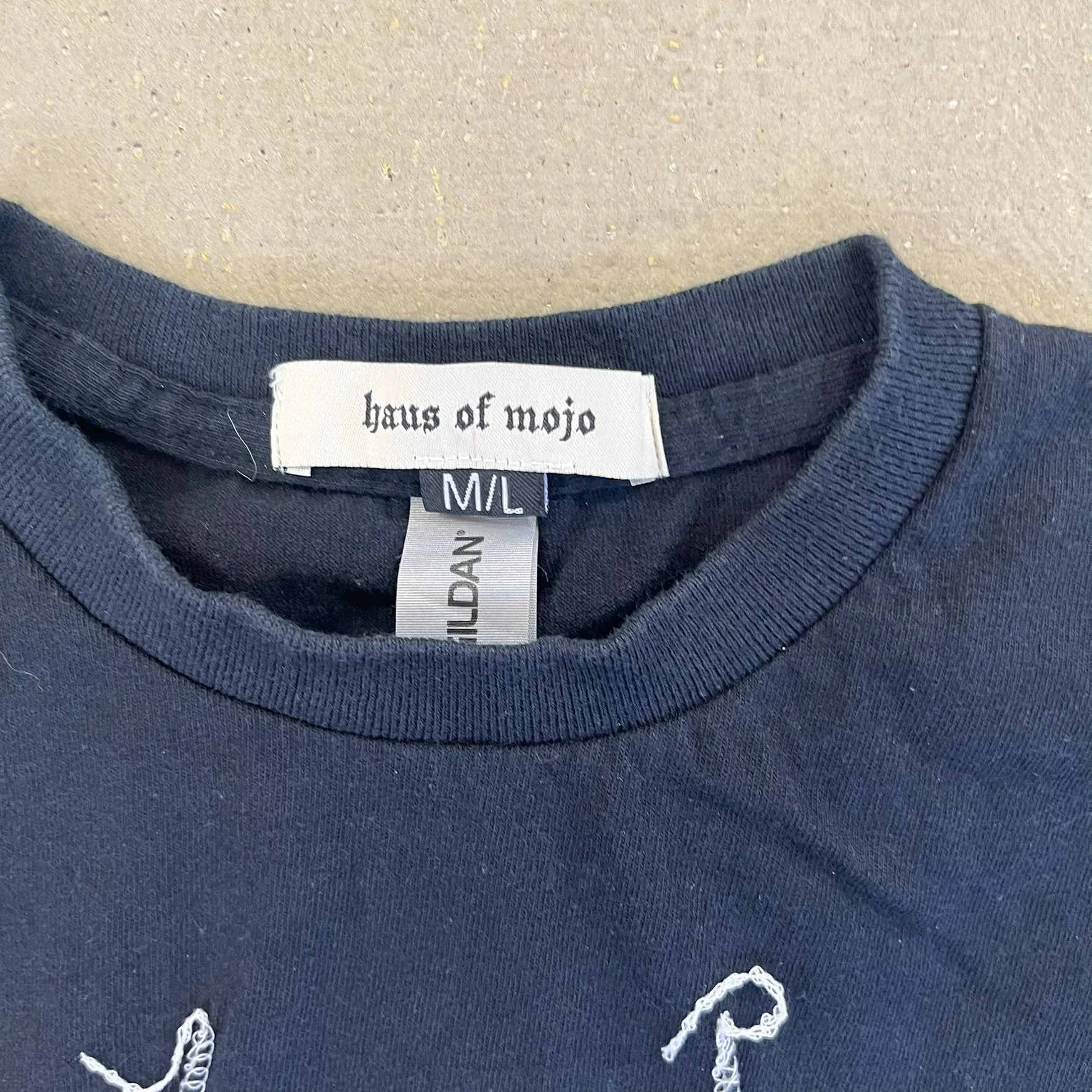 F- HOM Luke Bryan Reworked Dbl Stitch Crop Top sold by HG Vintage product image thumbnail 3