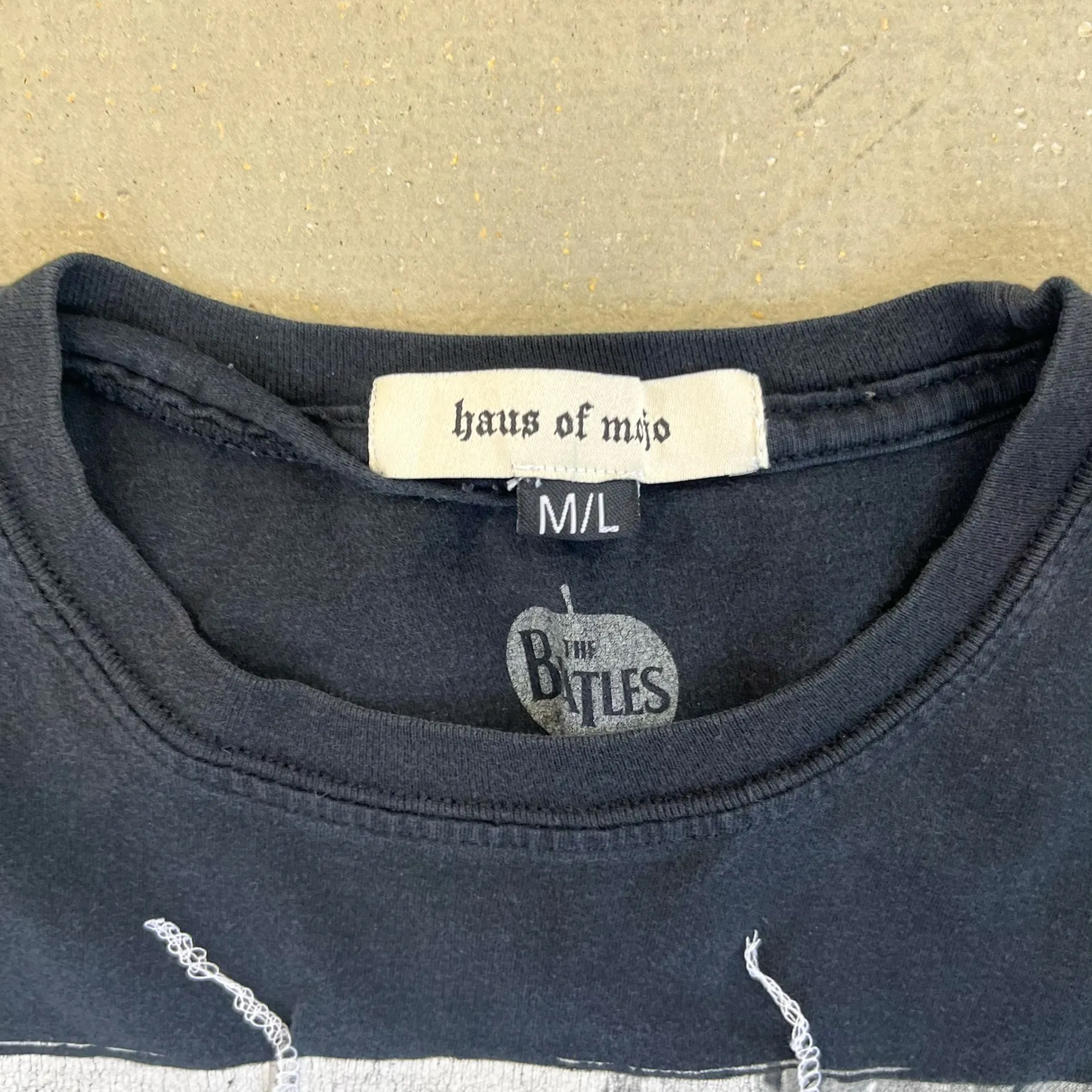 F- HOM The Beatles Picture Reworked Dbl Stitch Crop Top sold by HG Vintage product image thumbnail 3