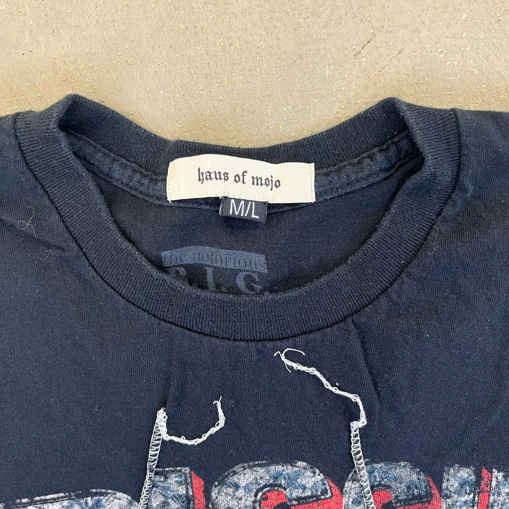 F- HOM Biggie Smalls Reworked Dbl Stitch Crop Top sold by HG Vintage product image thumbnail 3