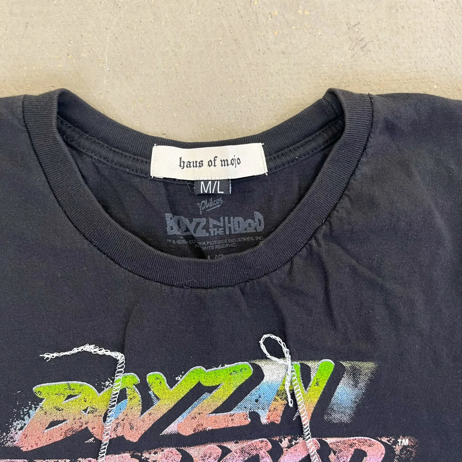 F- HOM Ice Cube Reworked Dbl Stitch Crop Top sold by HG Vintage product image thumbnail 3