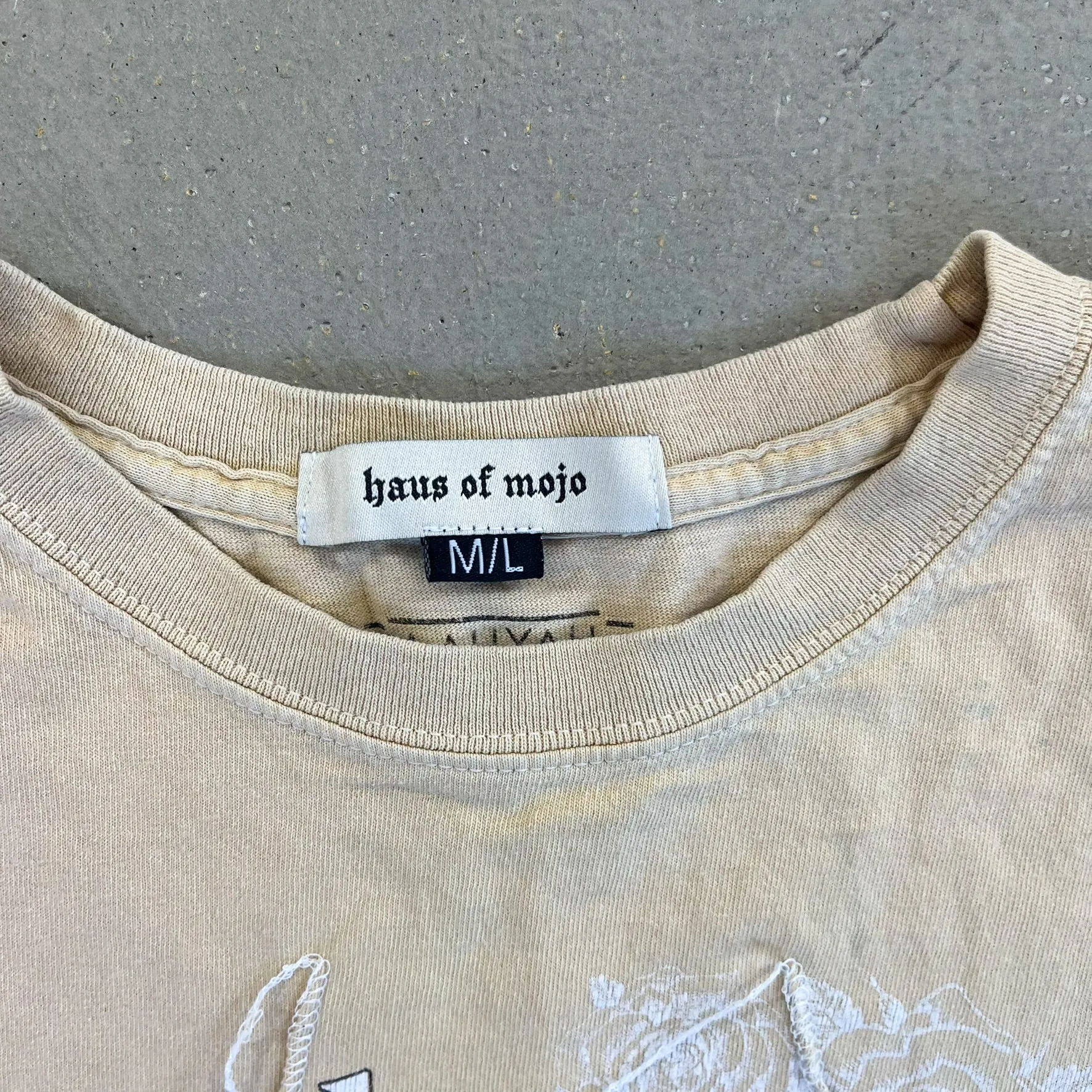 F- HOM Aaliyah Reworked Dbl Stitch Crop Top sold by HG Vintage product image thumbnail 3