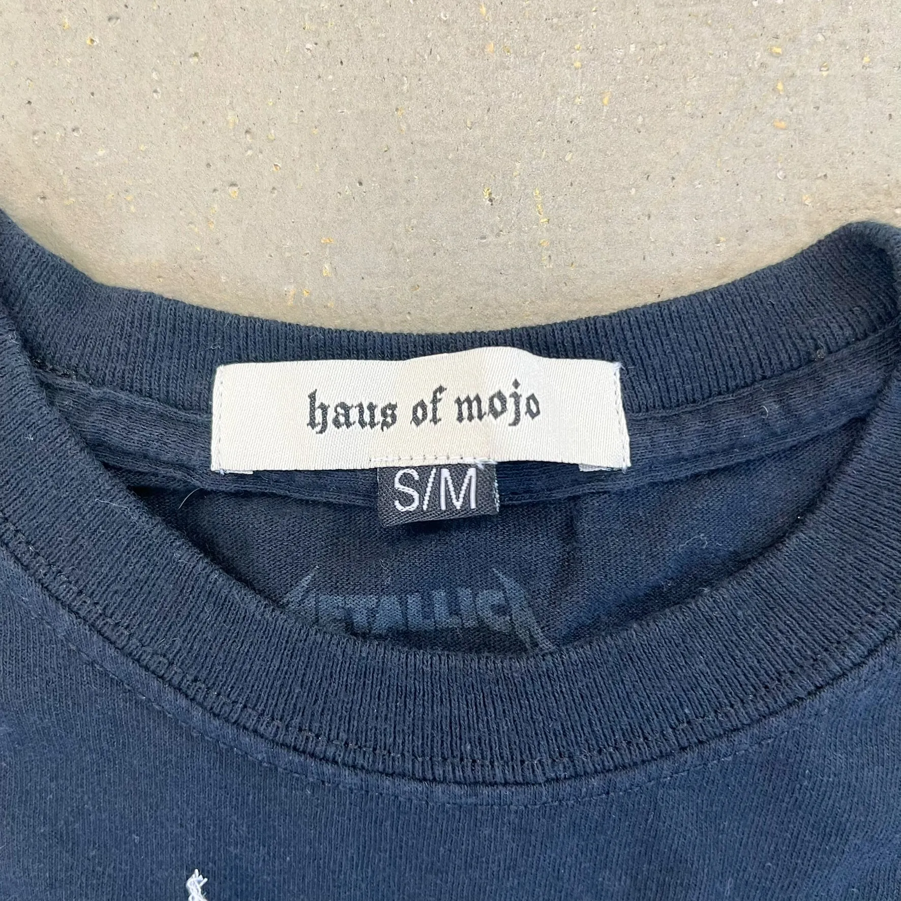 F- HOM Metallica Madly In Anger Reworked Dbl Stitch Crop Top sold by HG Vintage product image thumbnail 3