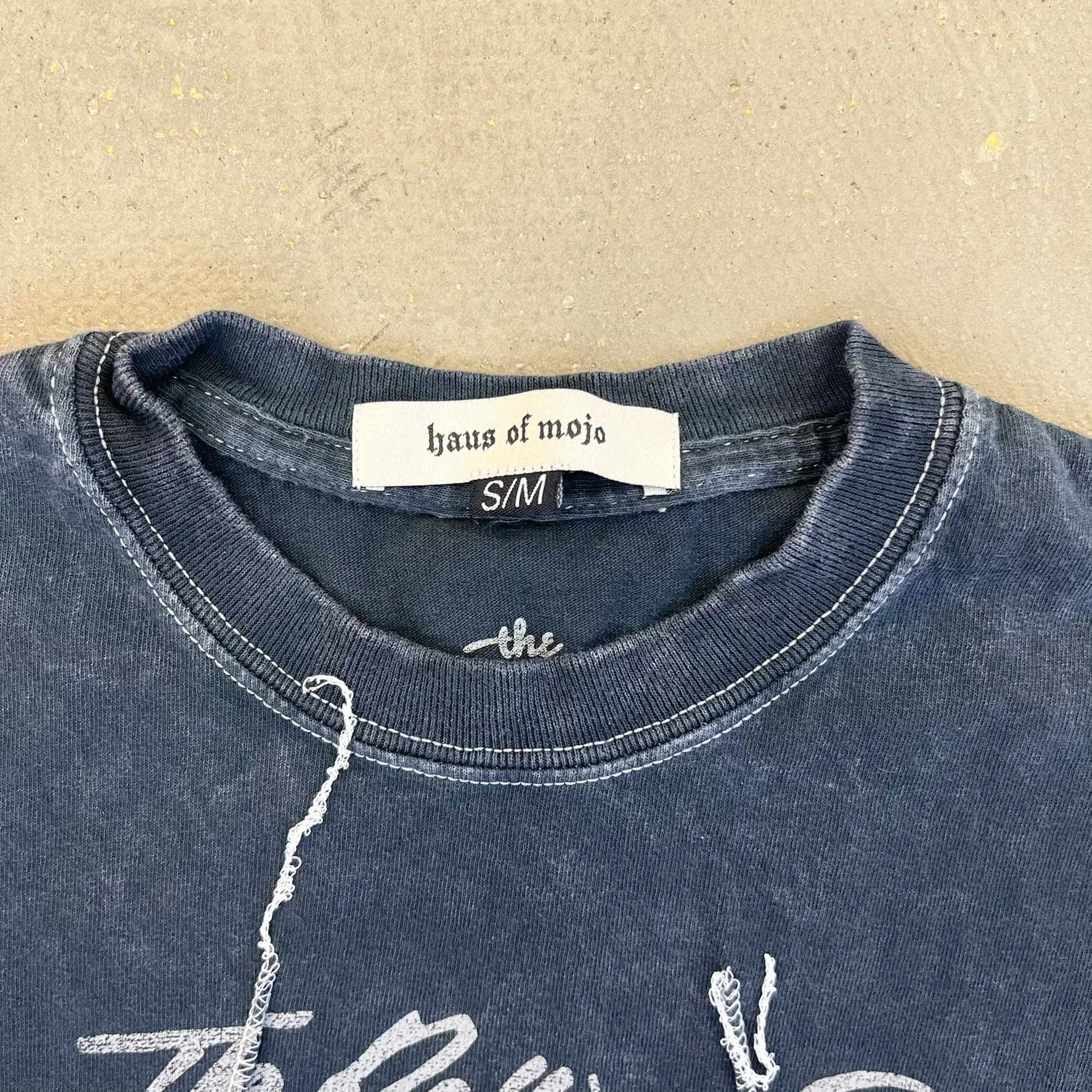 F- HOM Rolling Stones US Logo Reworked Dbl Stitch Crop Top sold by HG Vintage product image thumbnail 3