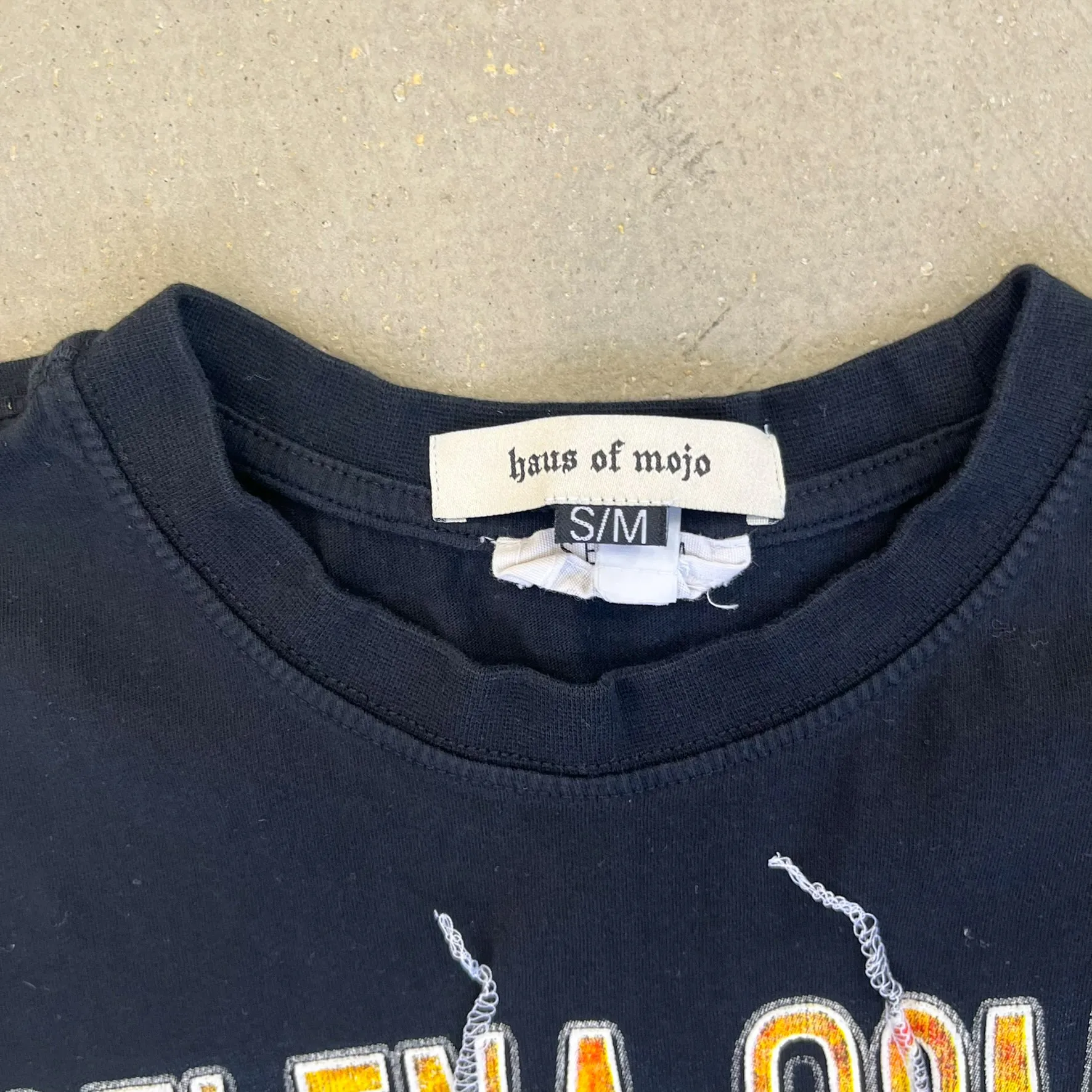 F- HOM Selena Gomez Reworked Double Stitch Crop Top sold by HG Vintage product image thumbnail 3