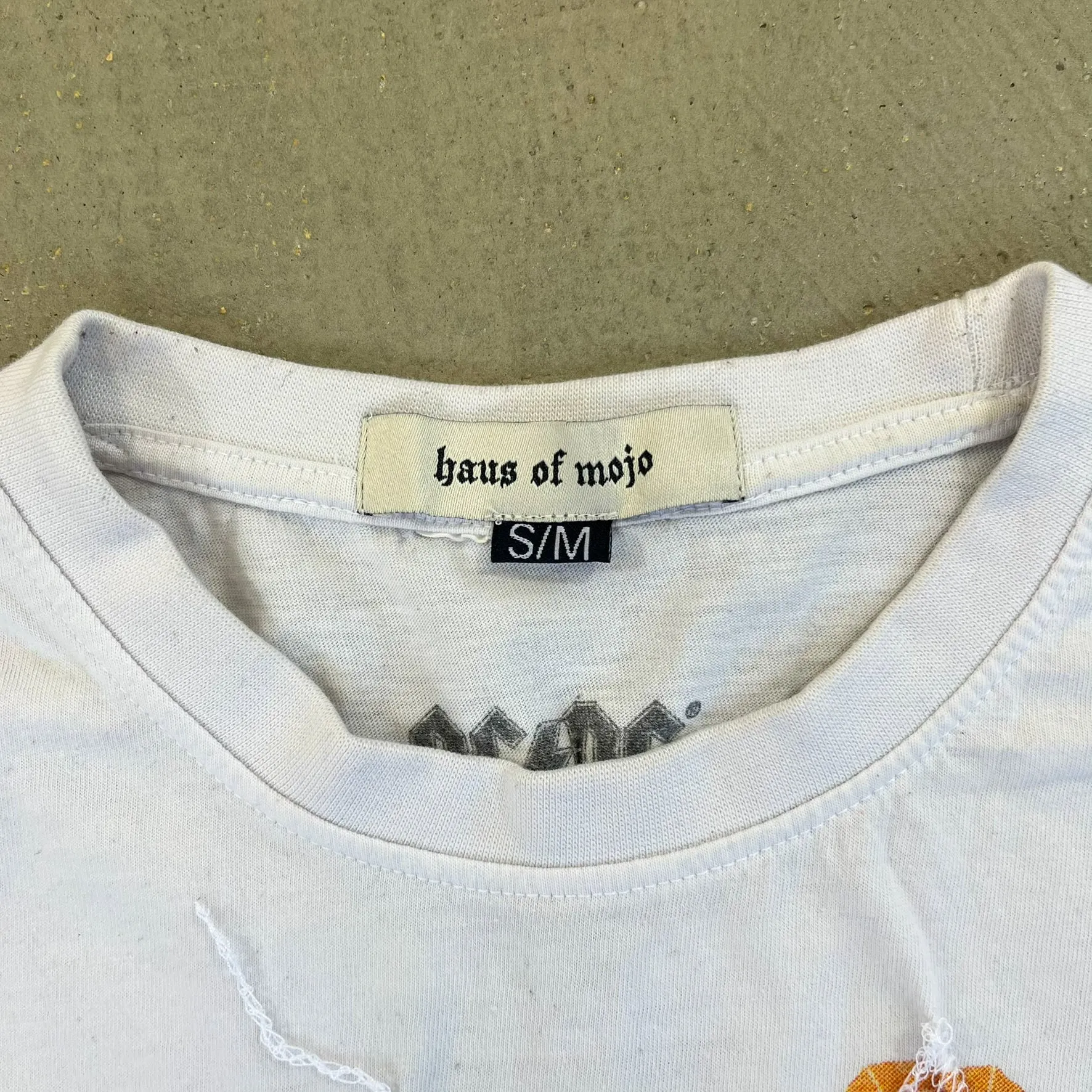 F- HOM AC/DC Heat Seeker Reworked Dbl Stitch Crop Top sold by HG Vintage product image thumbnail 3