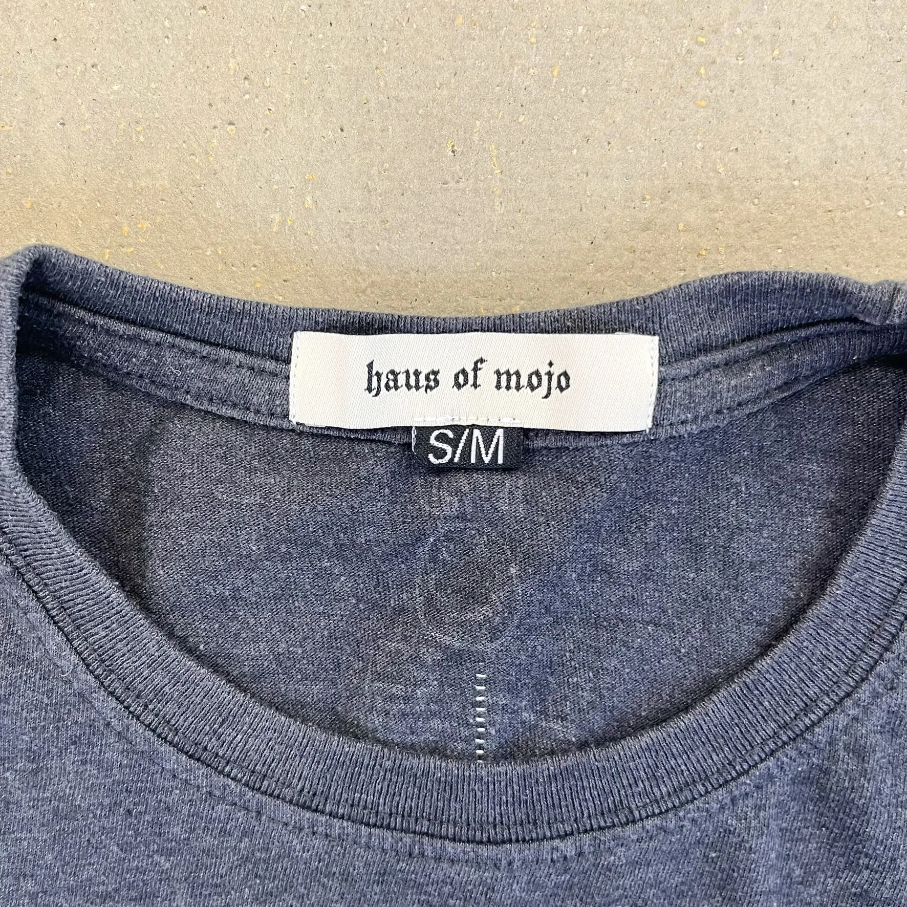 F- HOM Nirvana Smiley Face Tie Dye Reworked Double Stitch Crop Top sold by HG Vintage product image thumbnail 3