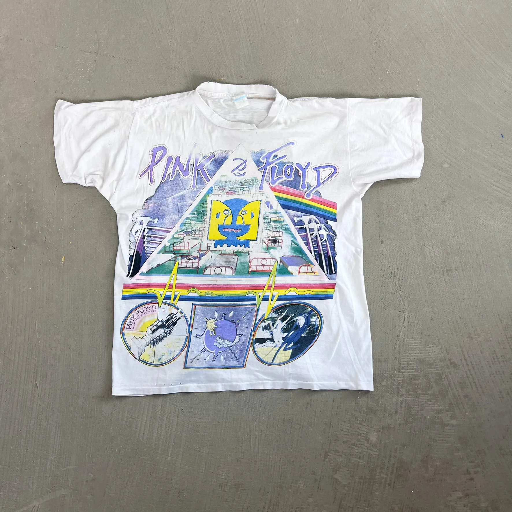 F- Vintage '94 Pink Floyd Division Bell US Tour Graphic Single Stitch Tee sold by HG Vintage