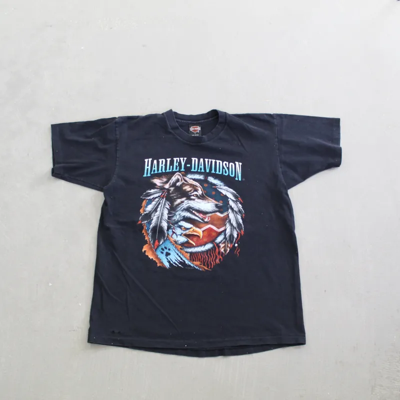 F- Vintage 1996 Harley Davidson Ann Arbor, MI Single Stitch Tee sold by HG Vintage