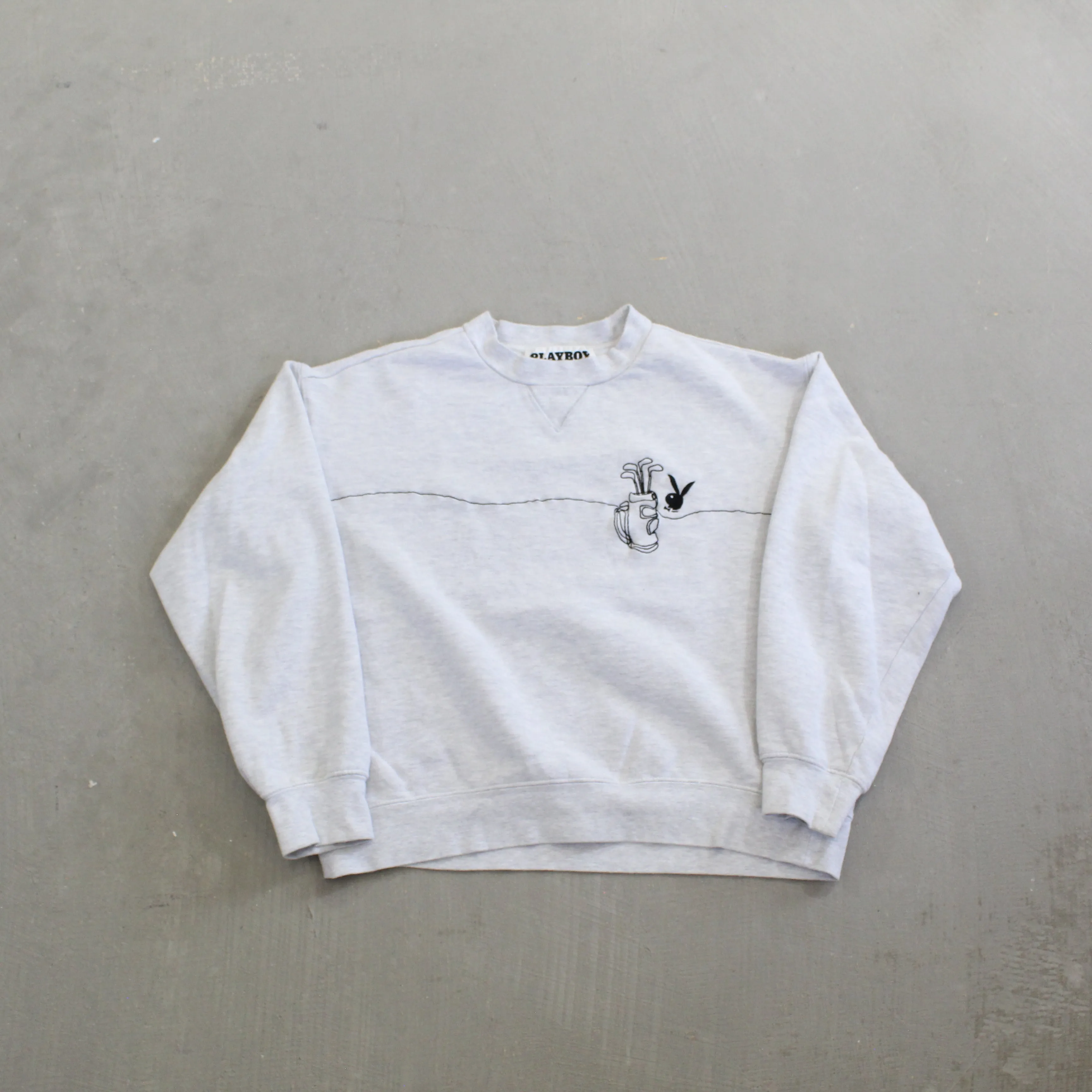 F- Vintage Playboy Golf Embroidered Text Crewneck sold by HG Vintage