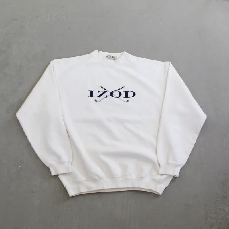 F- Vintage Izod Golf Embroidered Text Crewneck sold by HG Vintage
