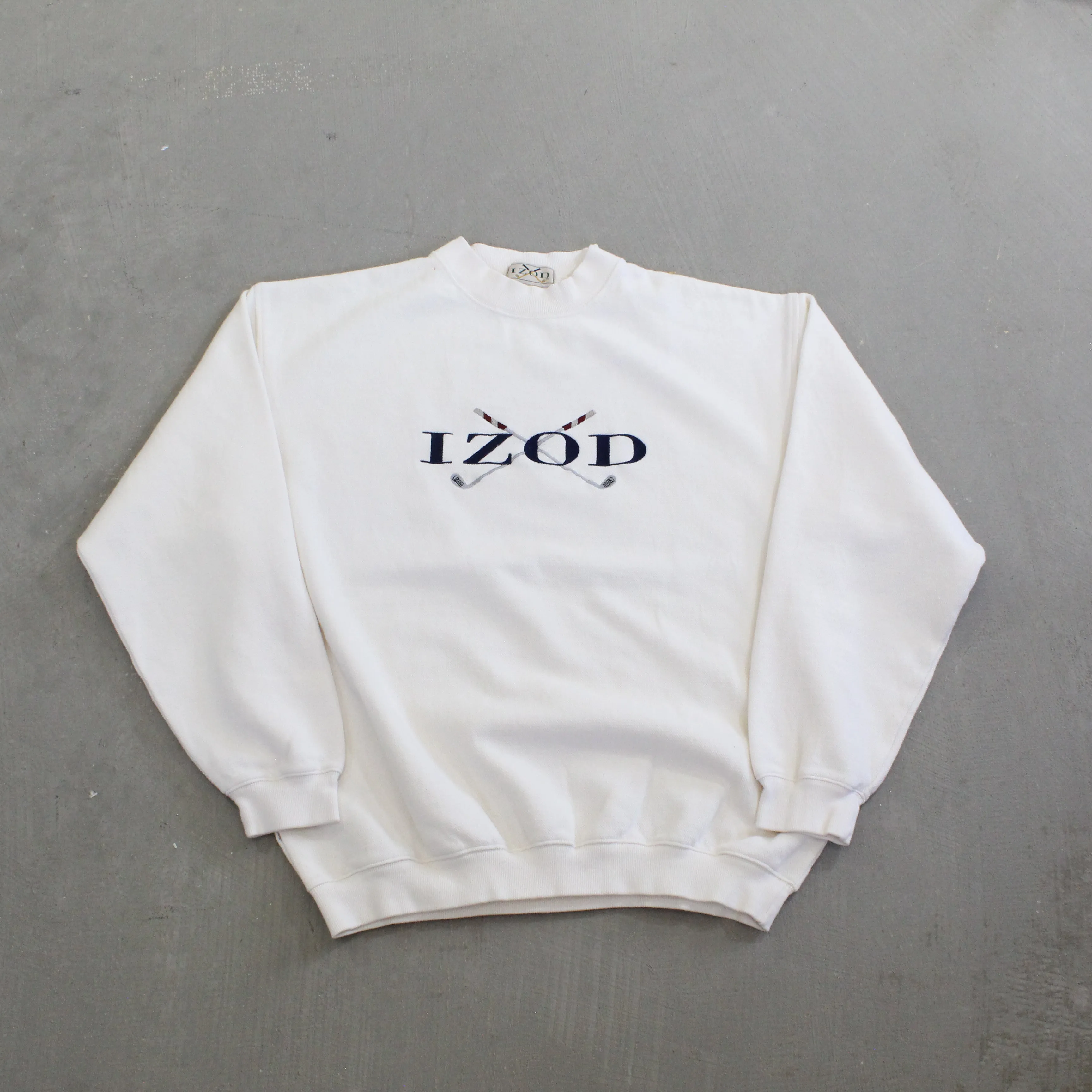 F- Vintage Izod Golf Embroidered Text Crewneck sold by HG Vintage