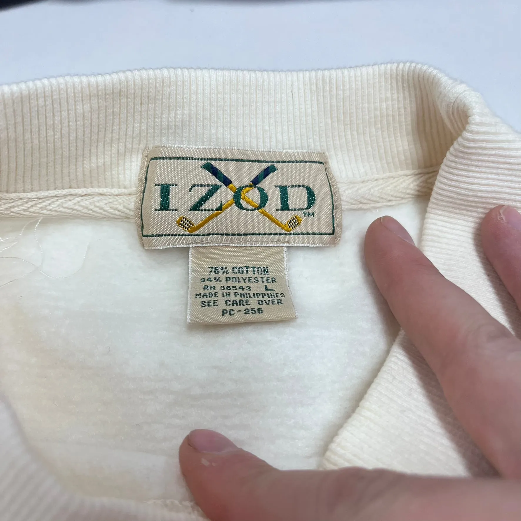 F- Vintage Izod Golf Embroidered Text Crewneck sold by HG Vintage product image thumbnail 3