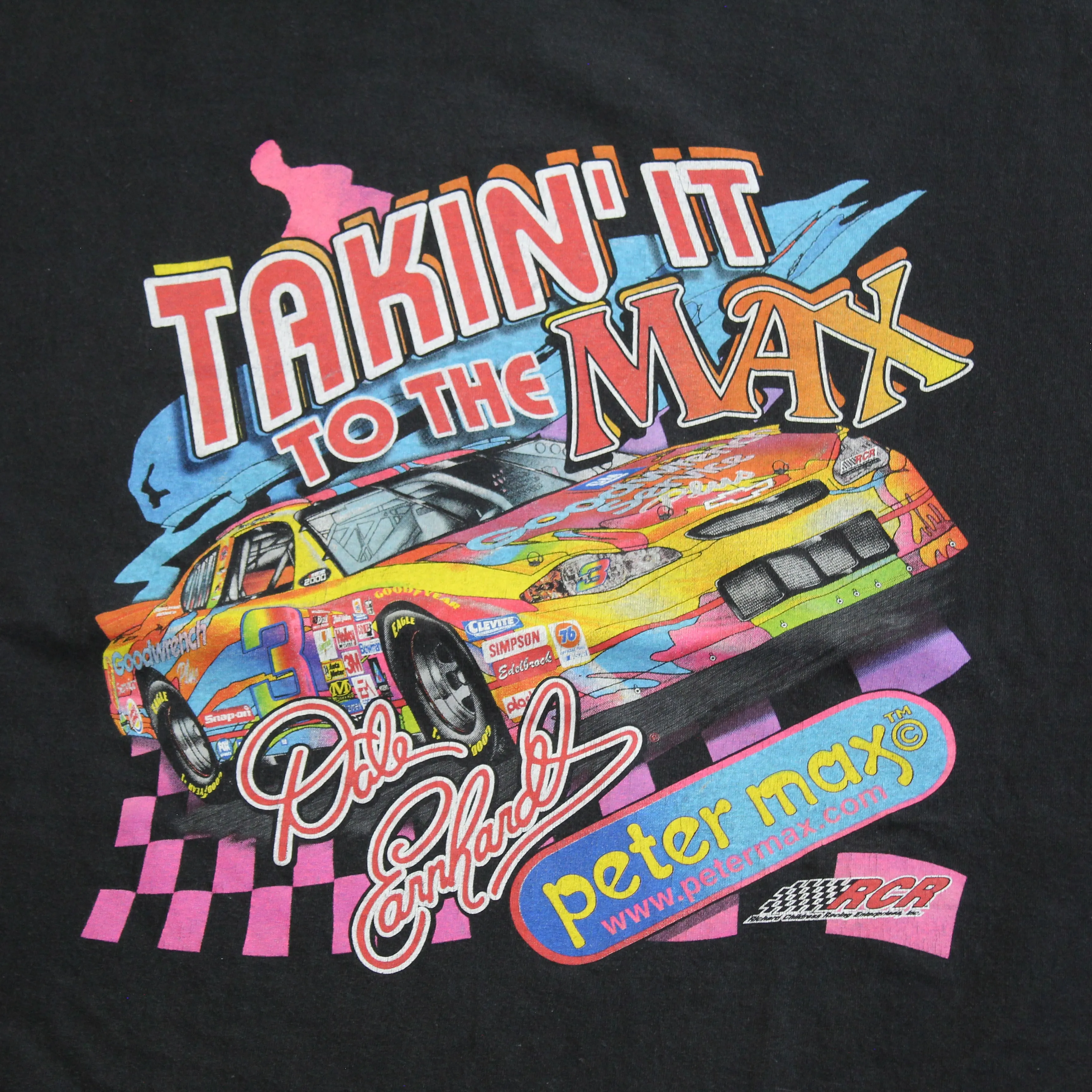 F- Vintage Nascar Dale Earnhardt Takin' It To The Max Car Tee sold by HG Vintage product image thumbnail 2