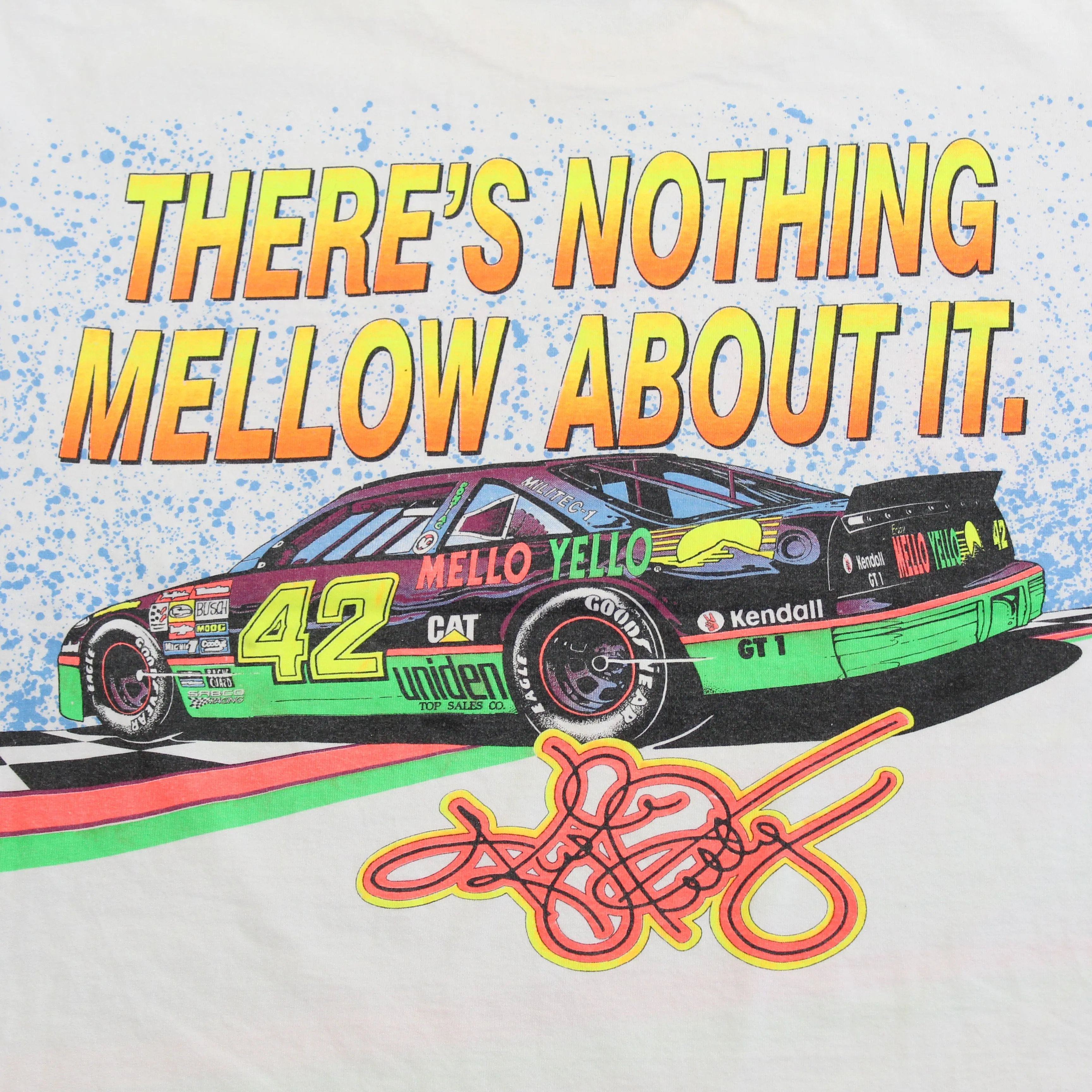 F- Vintage 1993 Nascar Mello Yello Kyle Petty Car Jumbo Print Tee sold by HG Vintage product image thumbnail 4