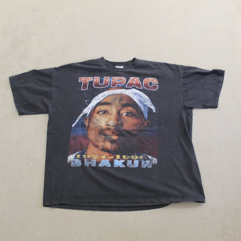 F- Vintage 90s Tupac Shakur Against All Odds Memorial Tee sold by HG Vintage