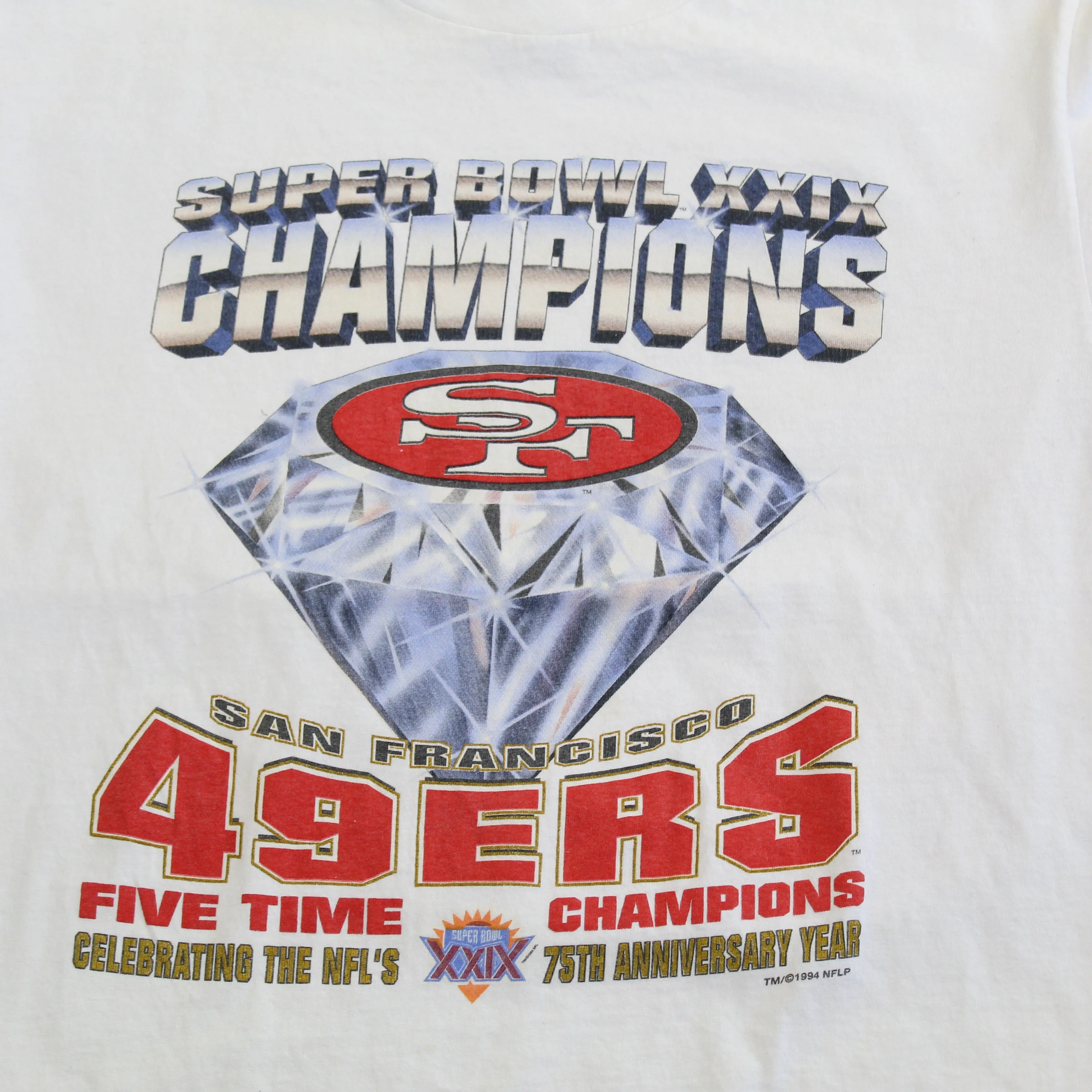F- Vintage 1994 Super Bowl 29 San Francisco 49ers 5 Times Champs NFL Tee sold by HG Vintage product image thumbnail 2