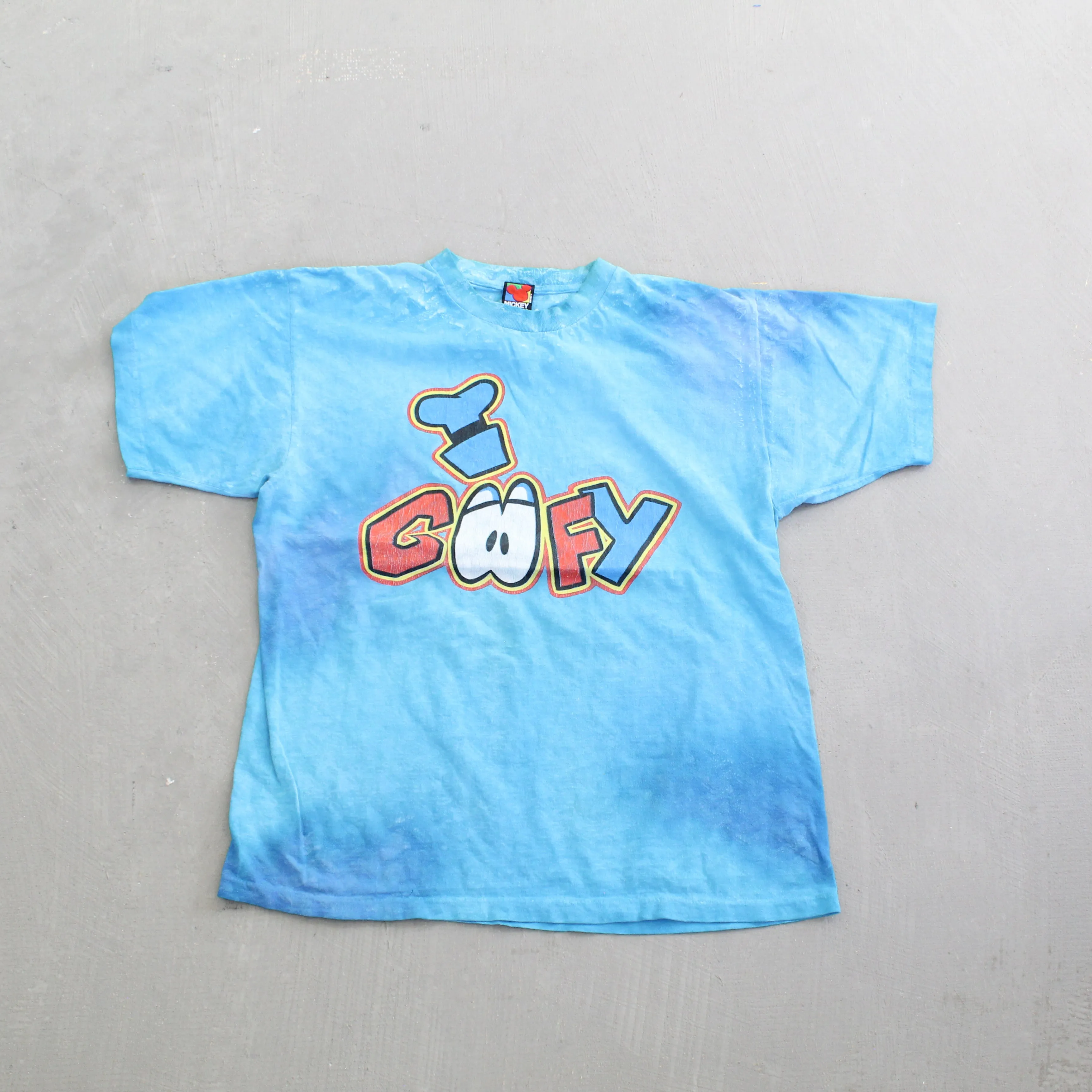 F- Vintage 90s Disney Goofy Text Single Stitch Tee sold by HG Vintage