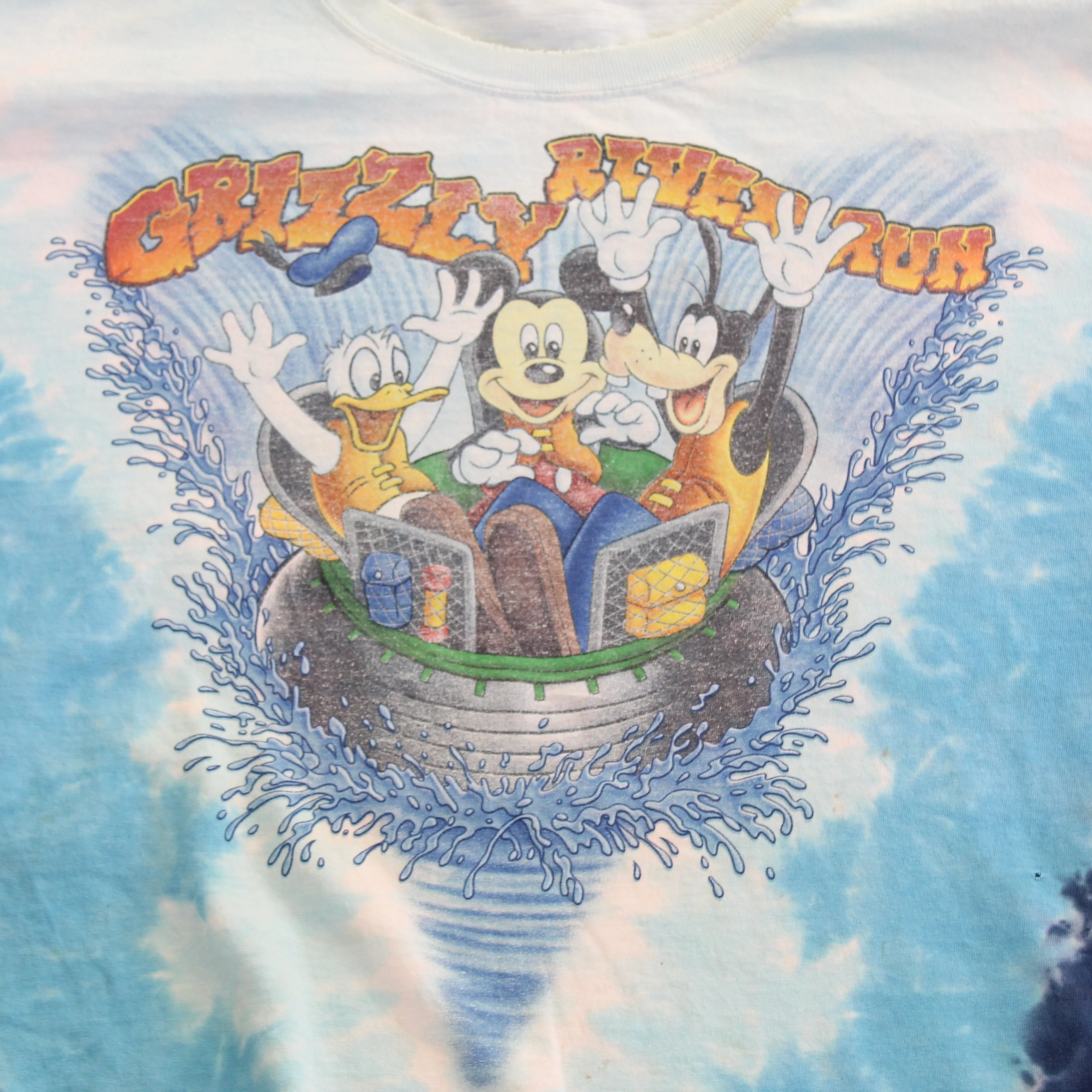 F- Vintage Disneyland Resort Grizzly River Run Graphic Tie Dye Tee sold by HG Vintage product image thumbnail 2