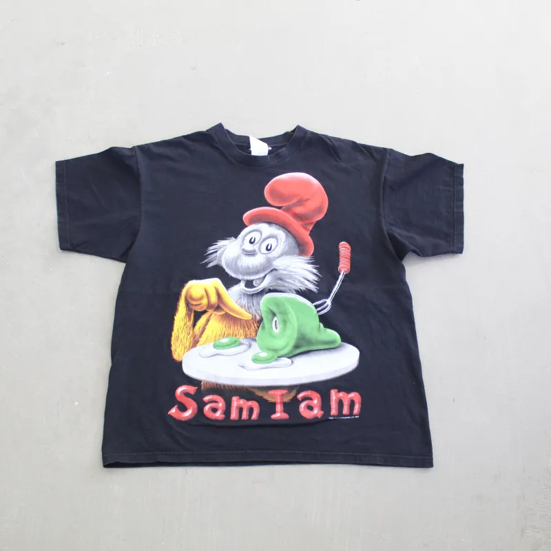 F- Vintage '97 Dr Seuss Sam I am Green Eggs & Ham Graphic Tee sold by HG Vintage