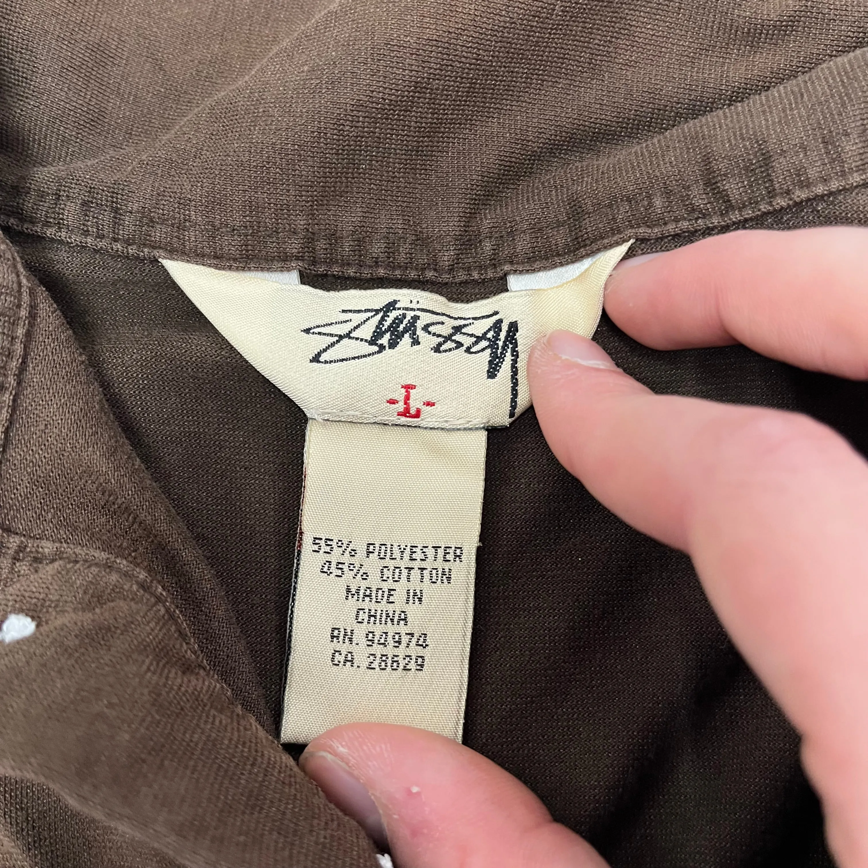 F- Vintage 90s Stussy Short Sleeve Polo Shirt sold by HG Vintage product image thumbnail 3