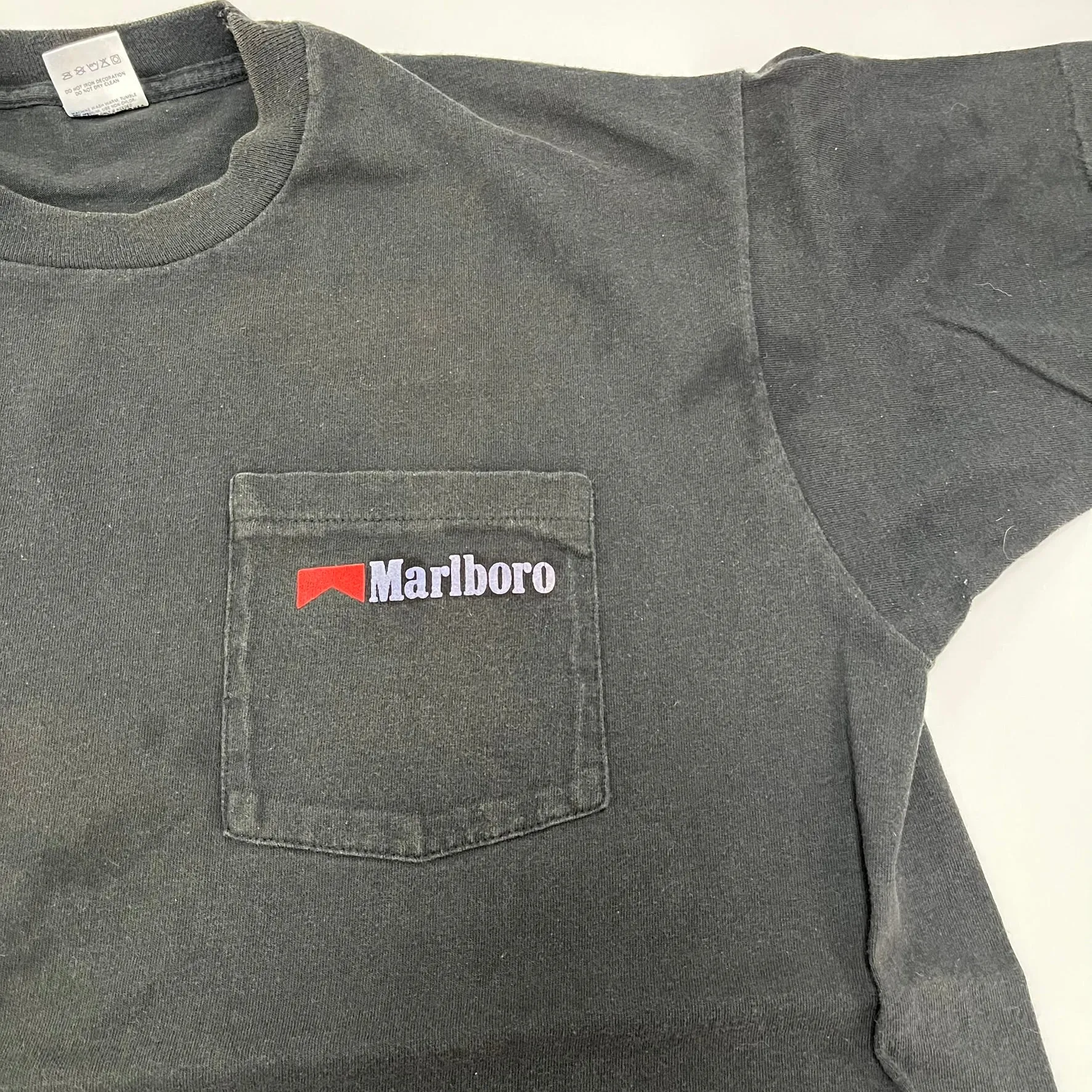 F- Vintage Marlboro Cowboy Silhouette & Logo Pocket Single Stitch Tee sold by HG Vintage product image thumbnail 2