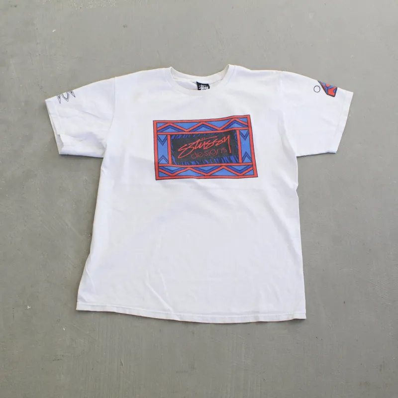 F- Stussy Design Text & N4 Graphic Tee sold by HG Vintage