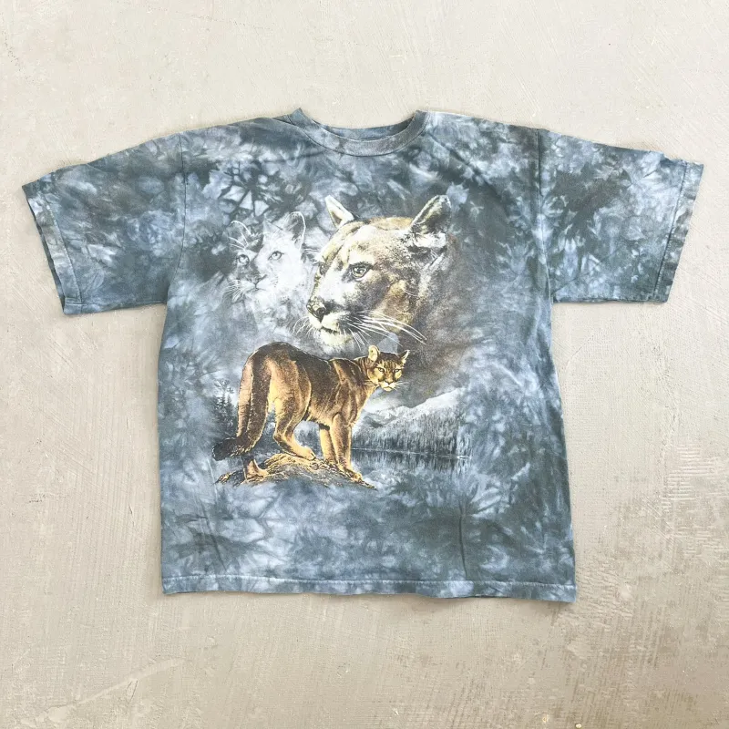 F- Vintage Mountain Lion Animal Print Tee sold by HG Vintage