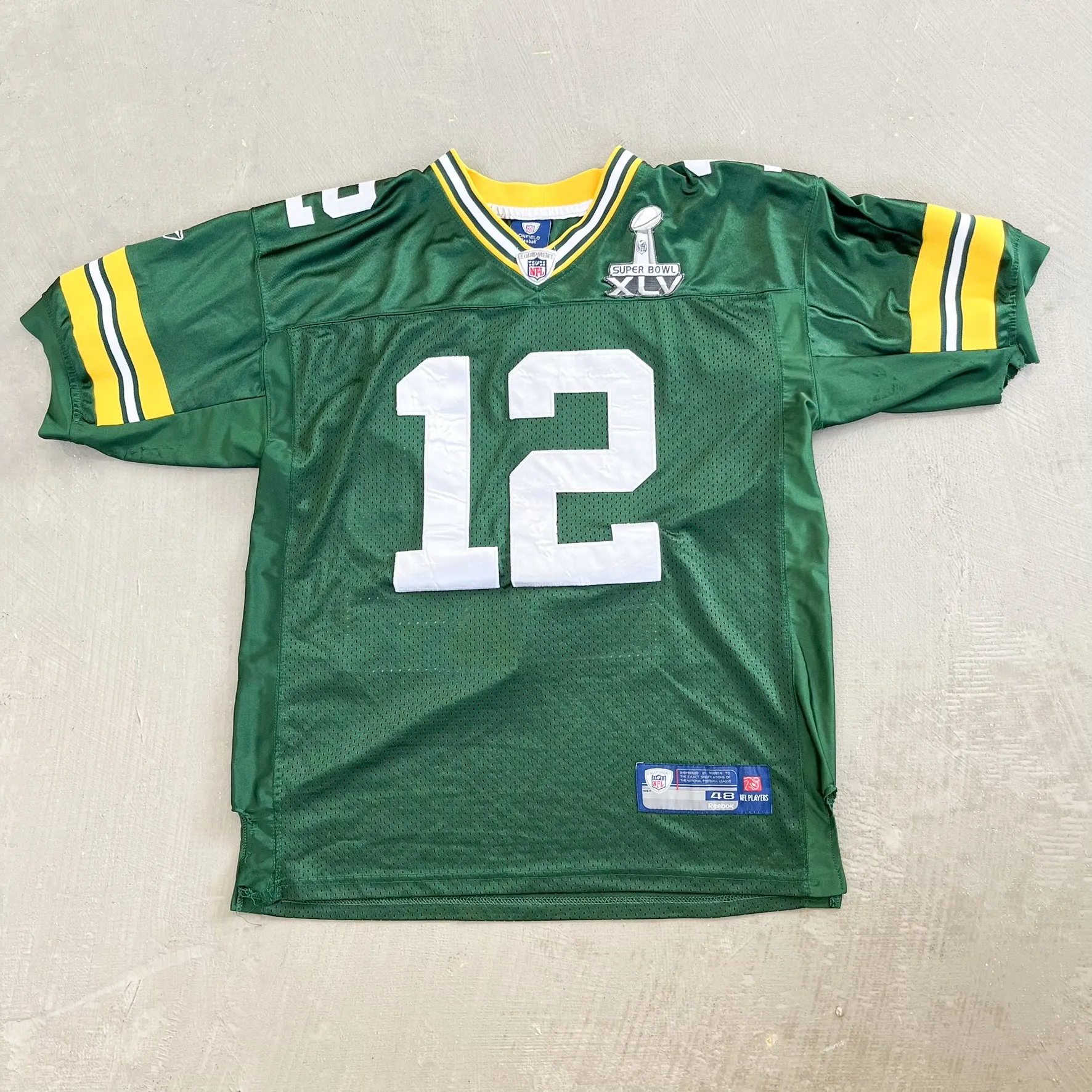 F- 2011 Green Bay Packers Aaron Rodgers Super Bowl 65 NFL Reebok Jersey sold by HG Vintage