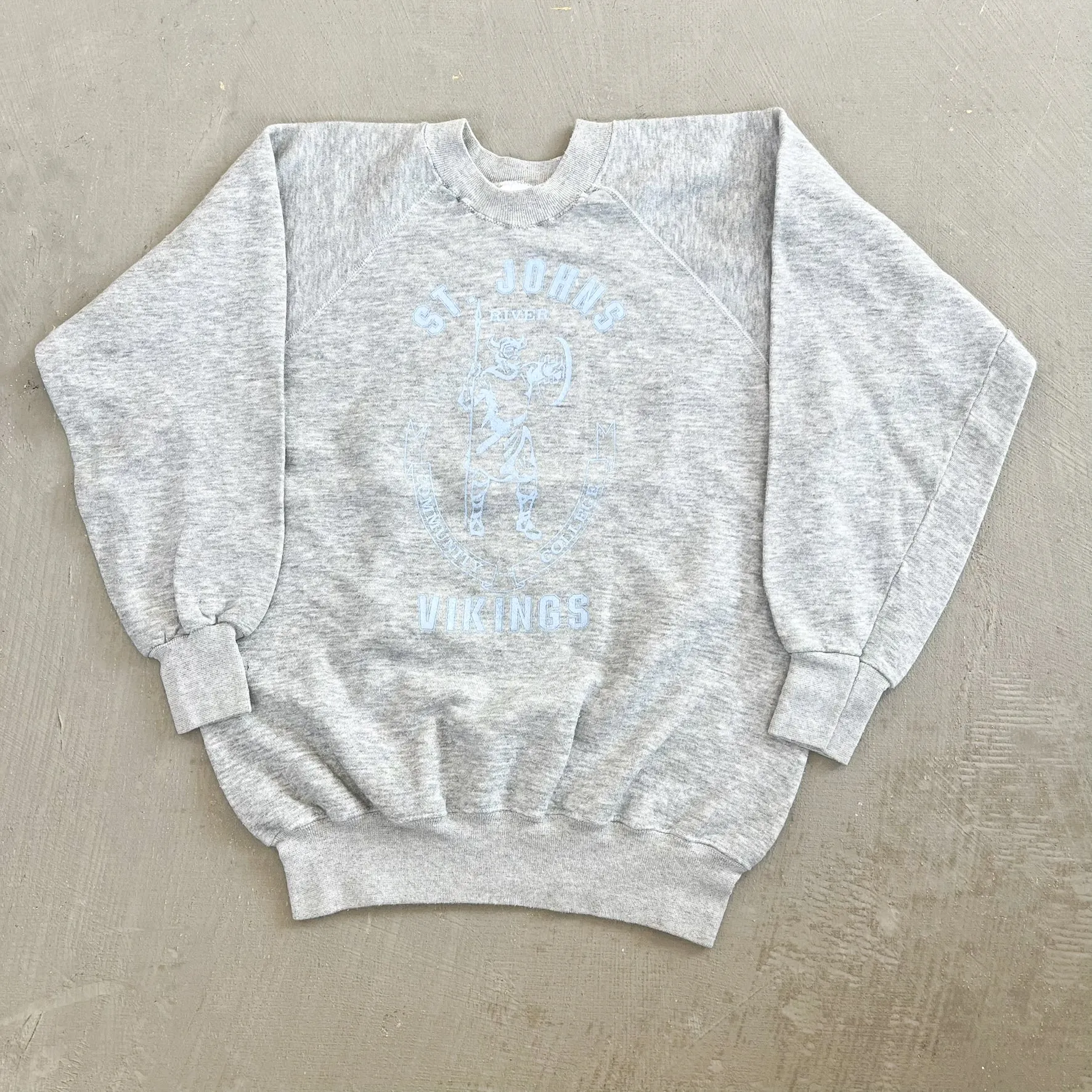 F- Vintage St Johns 90's Community College Vikings Crewneck sold by HG Vintage