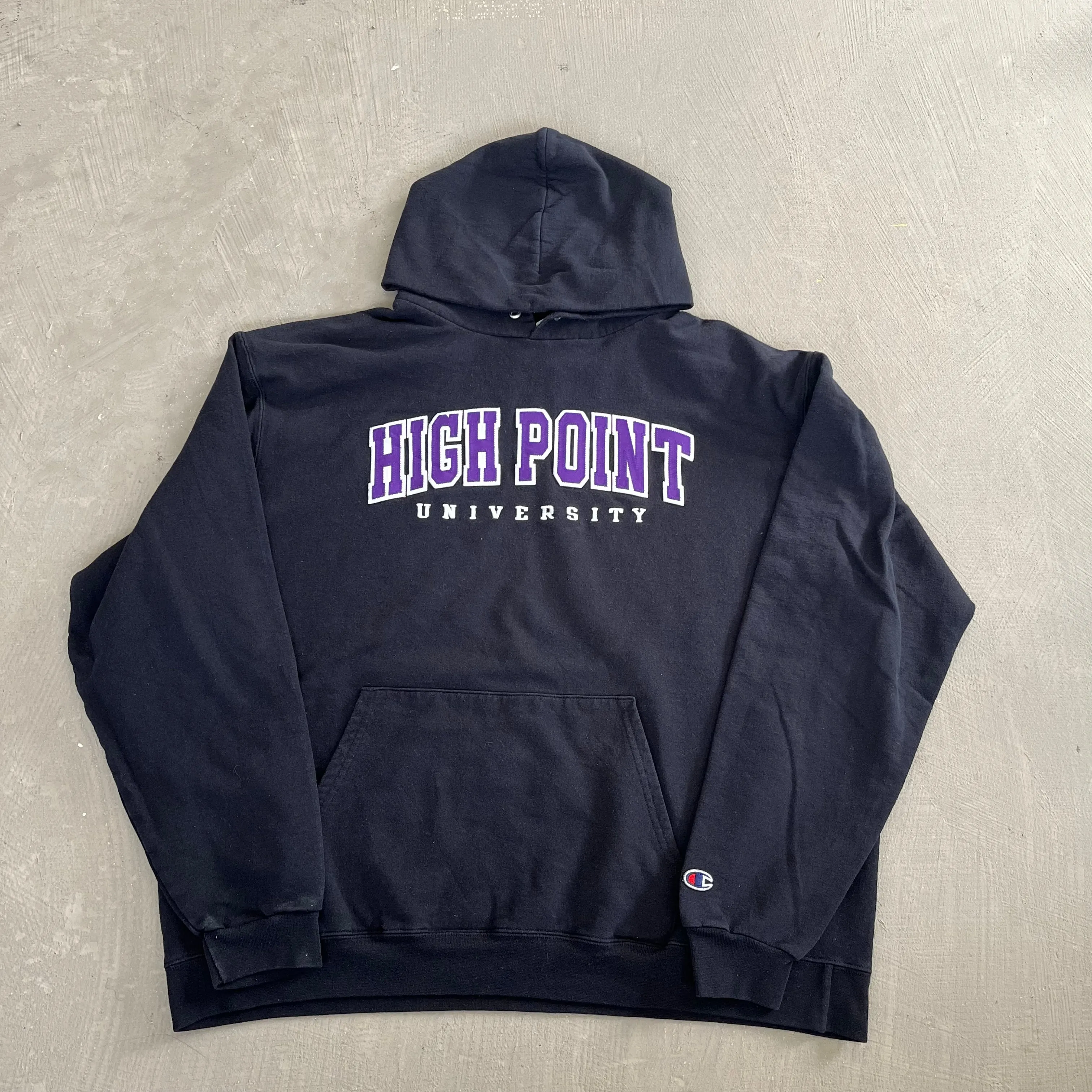 F- Vintage Champion High Point University Embroidered Text Hoodie sold by HG Vintage