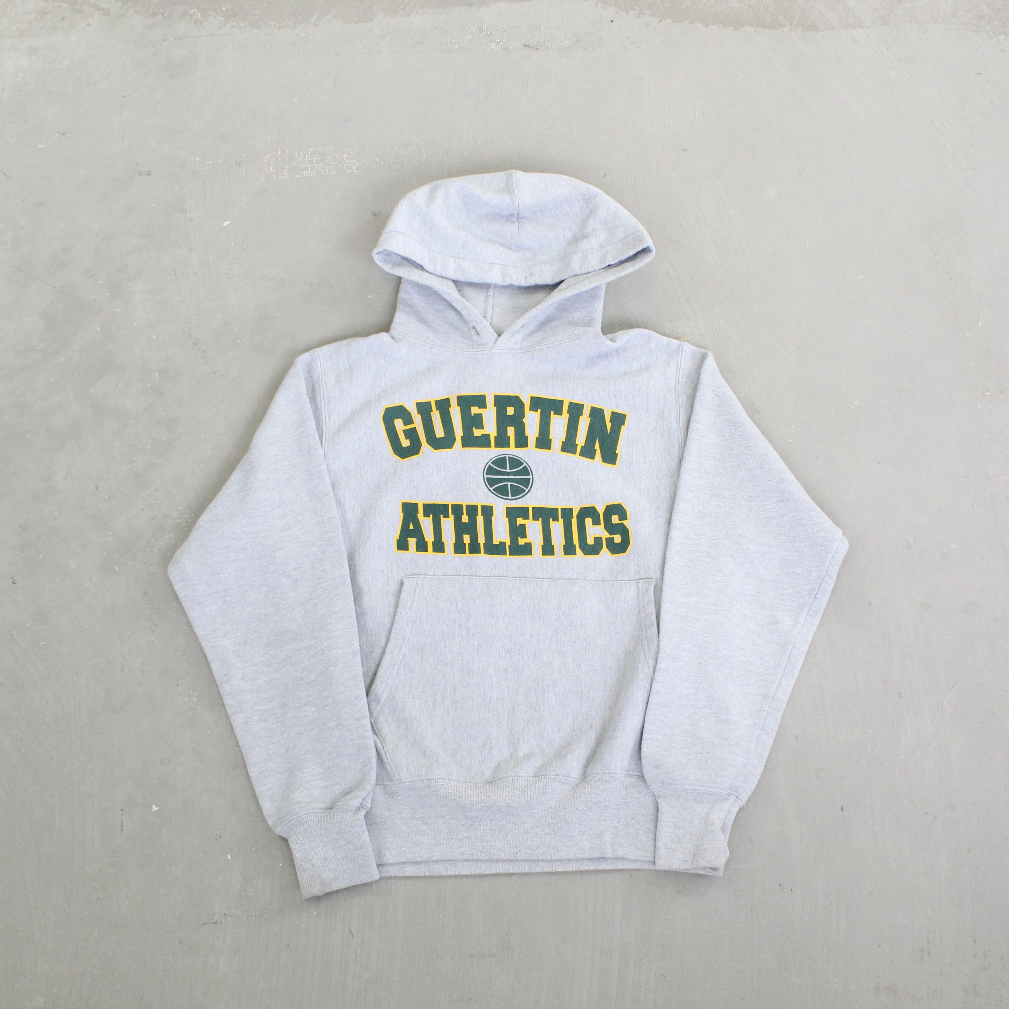 F- Vintage Champion Reverse Weave Guertin Athletics Text Hoodie sold by HG Vintage
