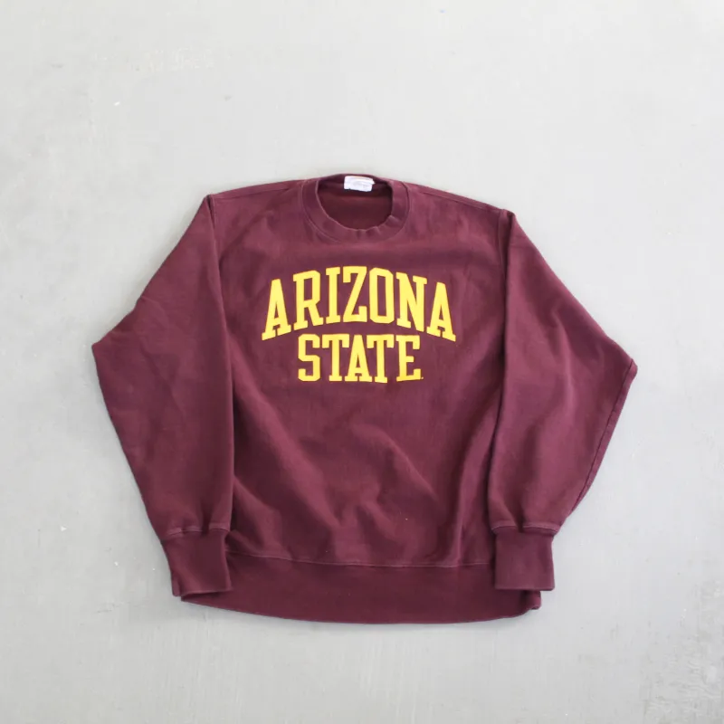 D- Vintage Champion Reverse Weave Arizona State University Text Crewneck sold by HG Vintage