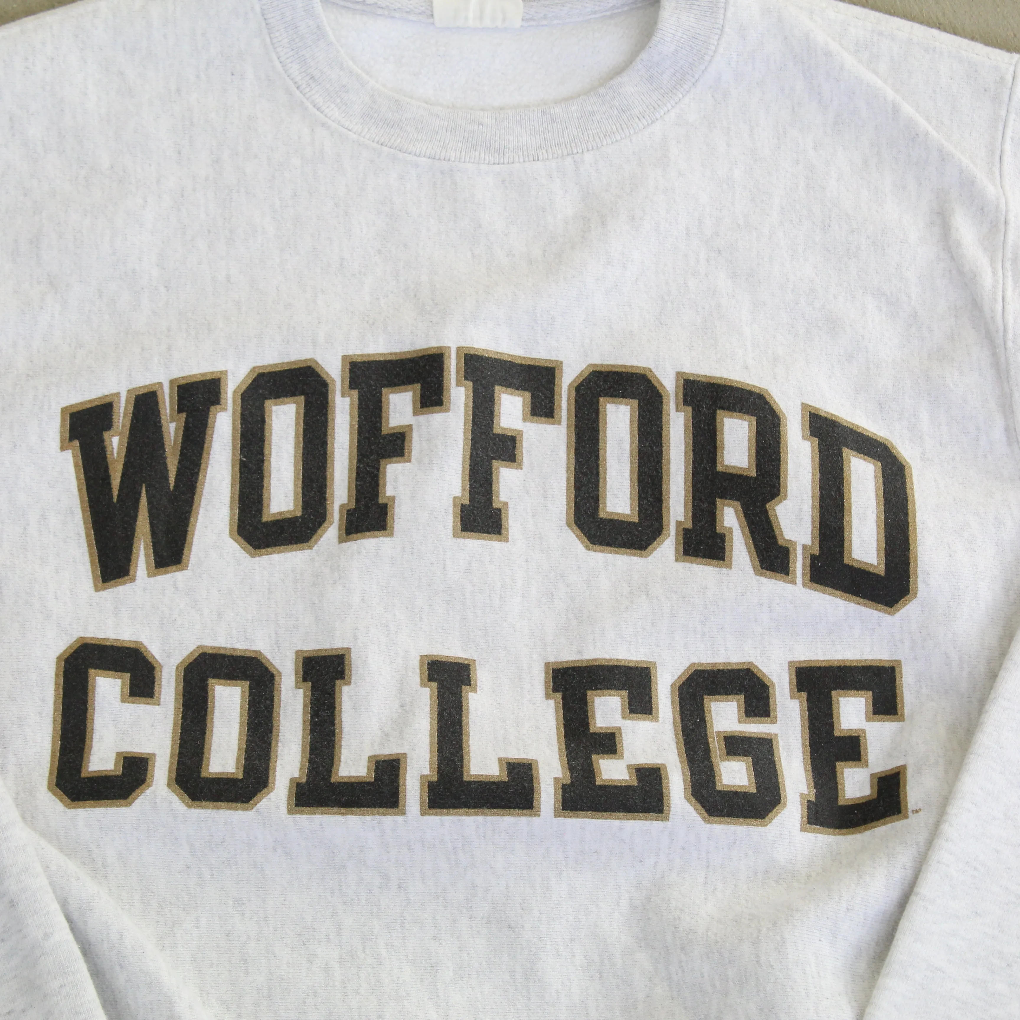 F- Vintage Champion Reverse Weave Wofford College Text Crewneck sold by HG Vintage product image thumbnail 2