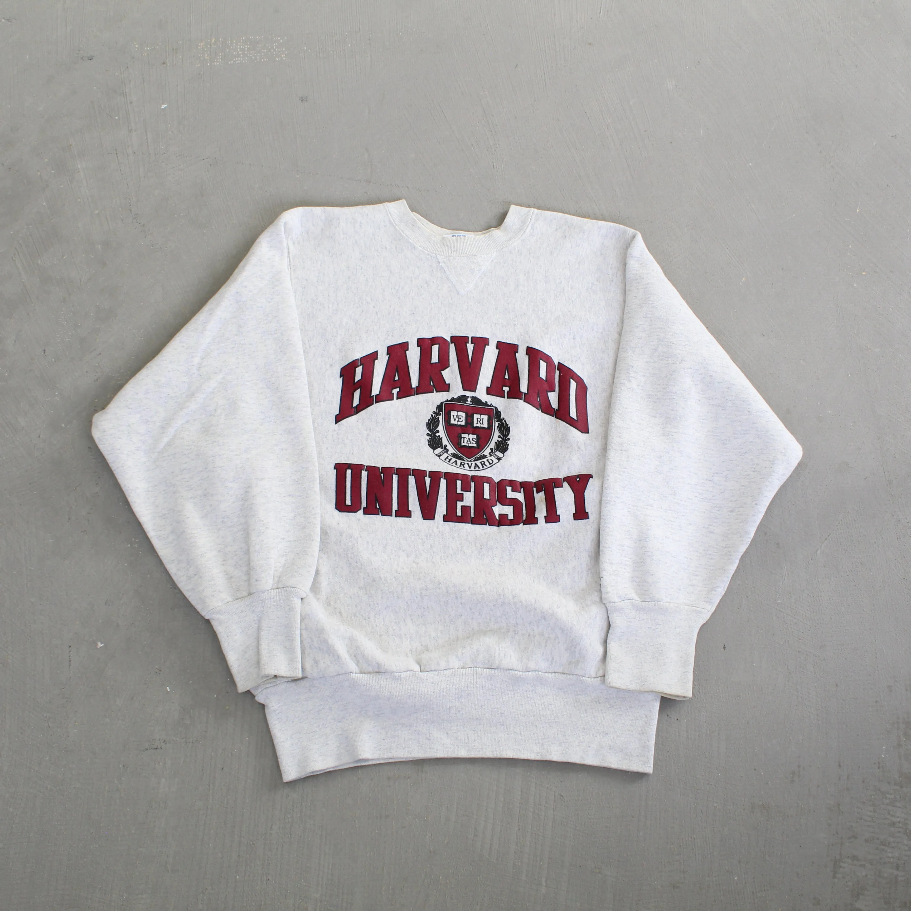 F- Vintage Harvard University Text & Seal Crewneck sold by HG Vintage