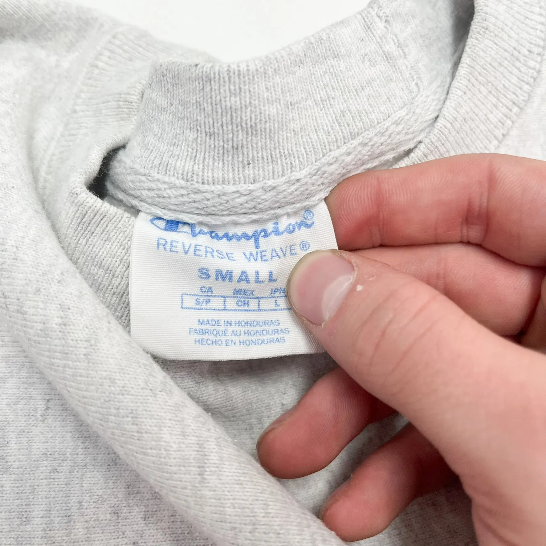 F- Vintage Champion Reverse Weave Liberty University Text Crewneck sold by HG Vintage product image thumbnail 3