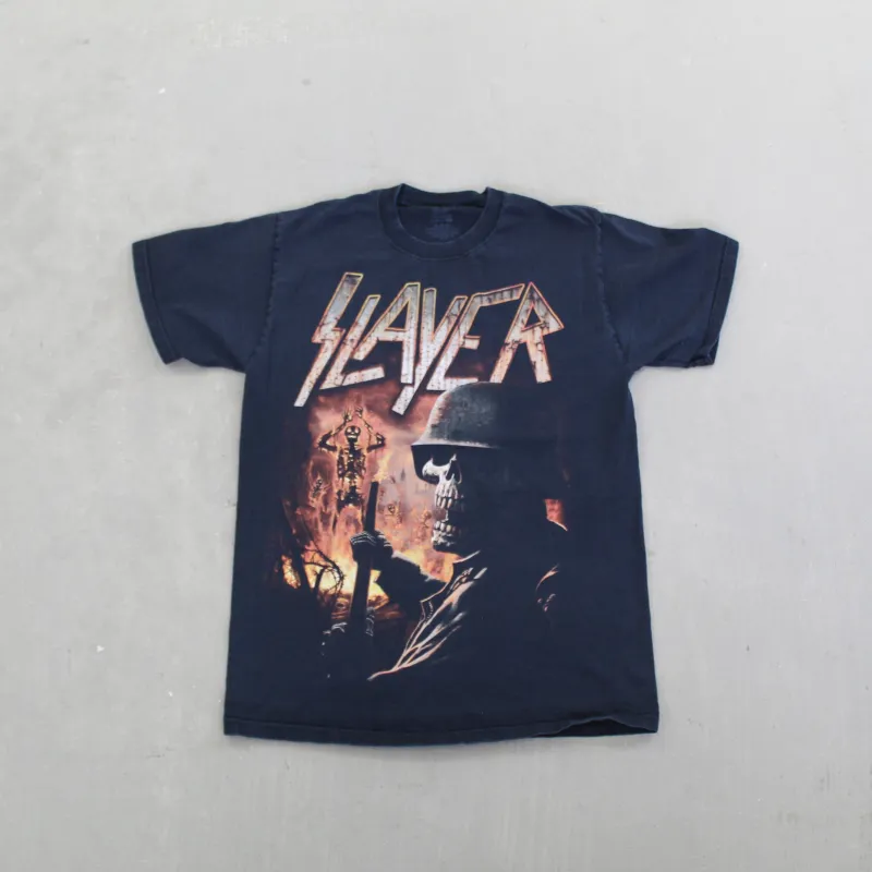 F- 2015 Bootleg Slayer World Domination Tour Tee sold by HG Vintage