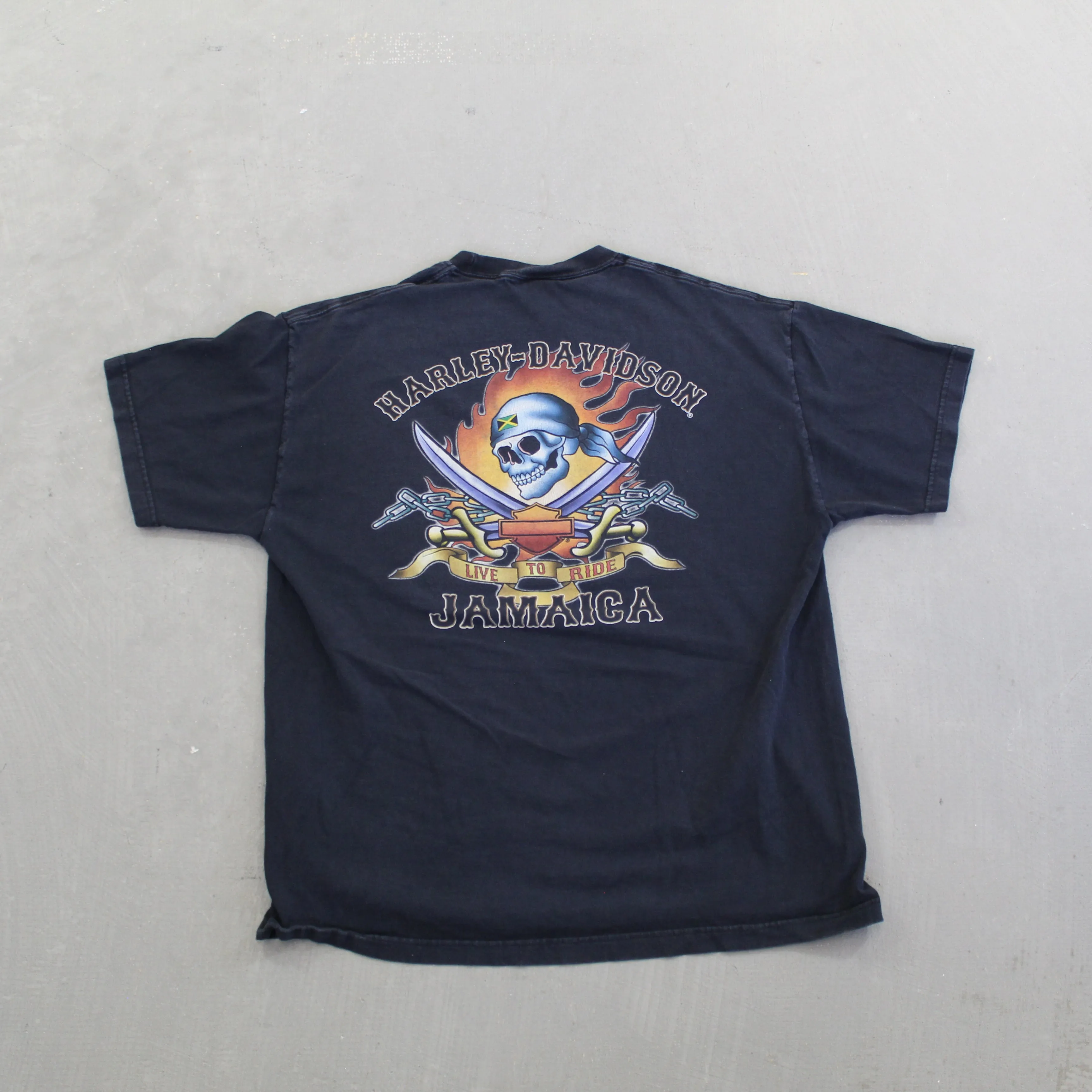F- Vintage Harley Davidson Live To Ride Jamaica Tee sold by HG Vintage product image thumbnail 3