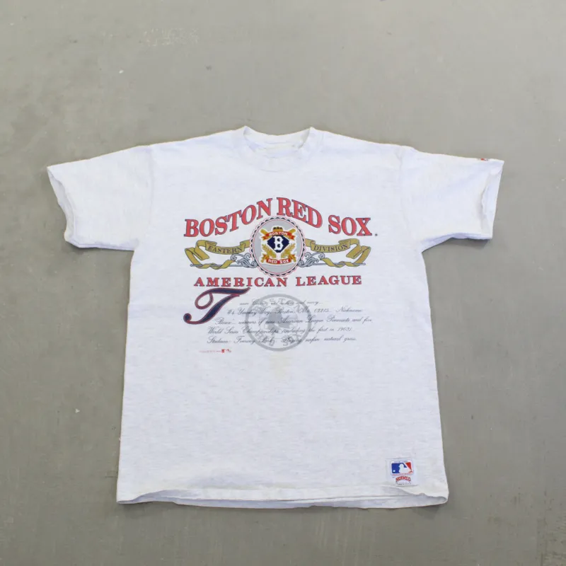 F- Vintage 1991 Boston Red Sox MLB American League Single Stitch Tee sold by HG Vintage