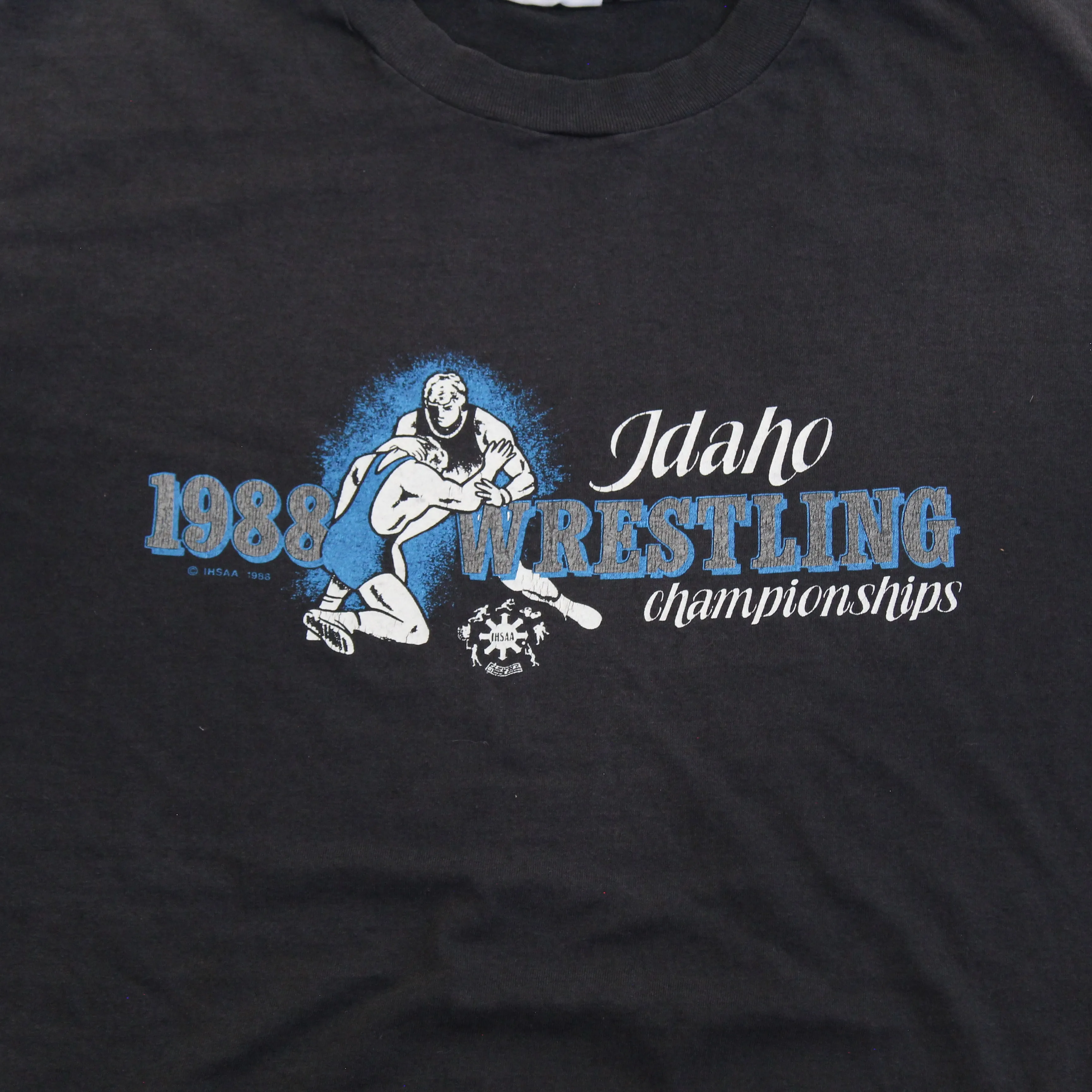 F- Vintage 1988 Idaho Wrestling Championship Single Stitch Hanes 50/50 Tee sold by HG Vintage product image thumbnail 2