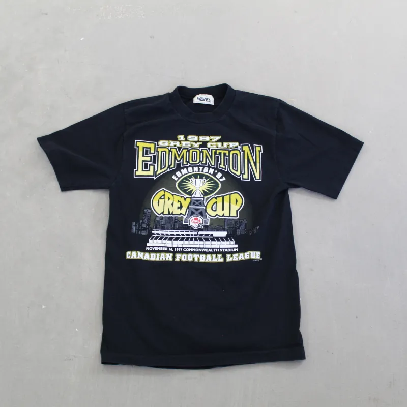 F- Vintage 1997 Edmonton Elks CFL Champs Single Stitch Tee sold by HG Vintage