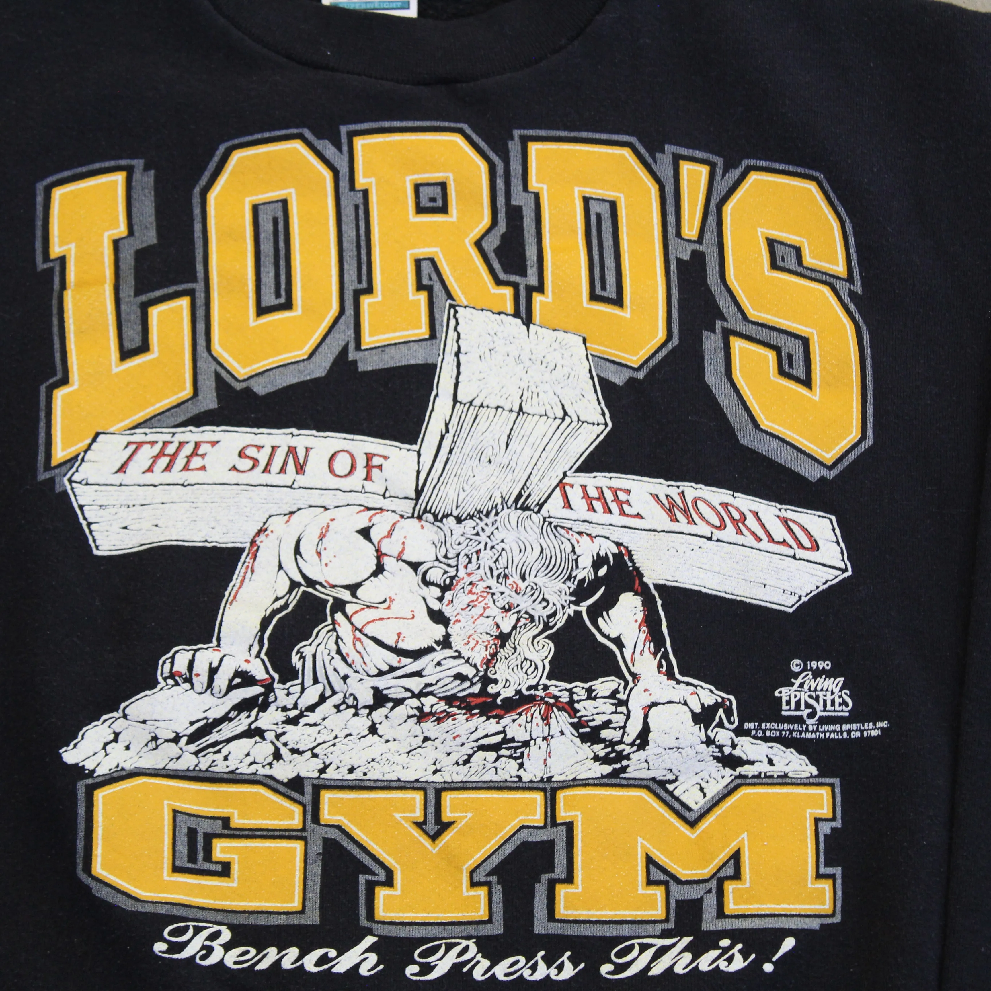 F- Vintage 1990 Lord's Gym Graphic Crewneck sold by HG Vintage product image thumbnail 2
