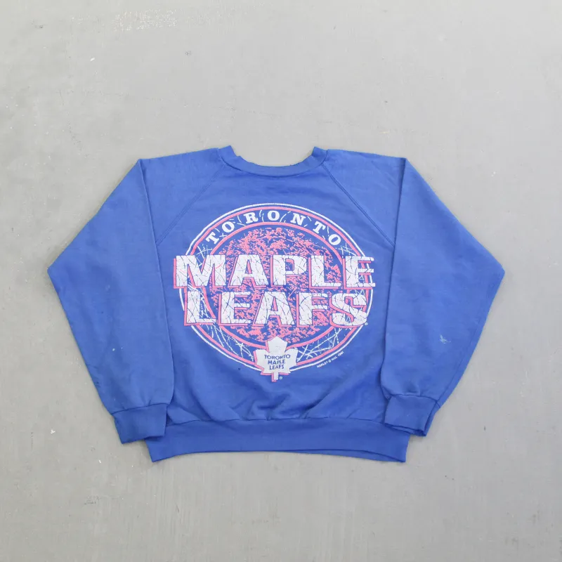 F- Vintage 1991 Toronto Maple Leafs NHL Logo Crewneck sold by HG Vintage