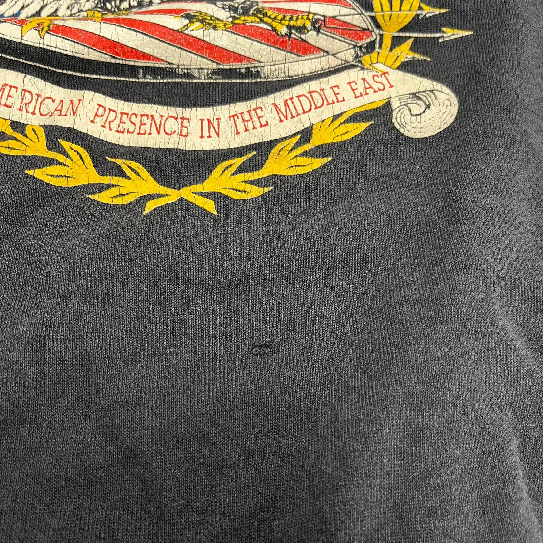 F- Vintage Desert Storm Us Military Graphic Crewneck sold by HG Vintage product image thumbnail 3