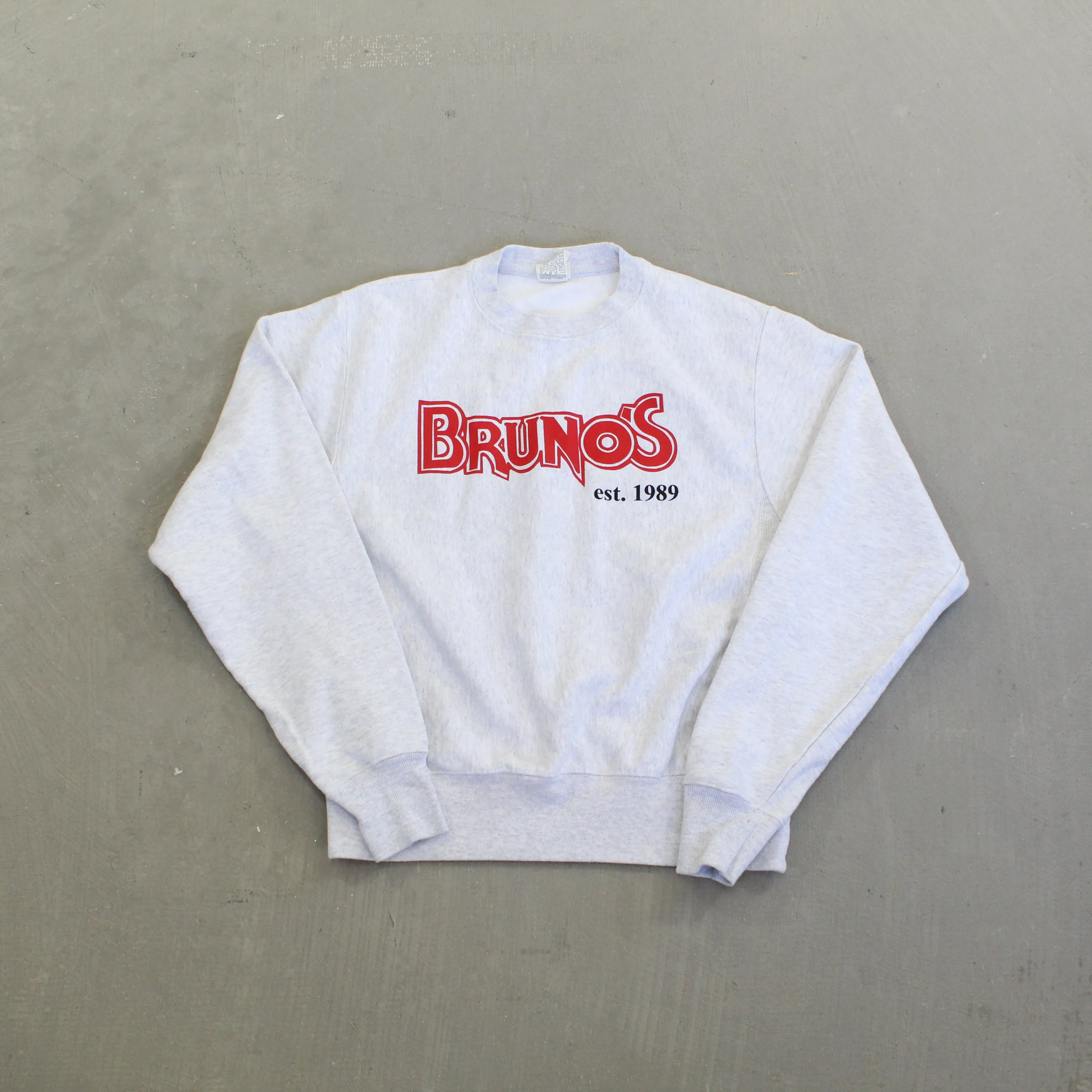 F- Vintage Champion Reverse Weave Bruno's Crewneck sold by HG Vintage