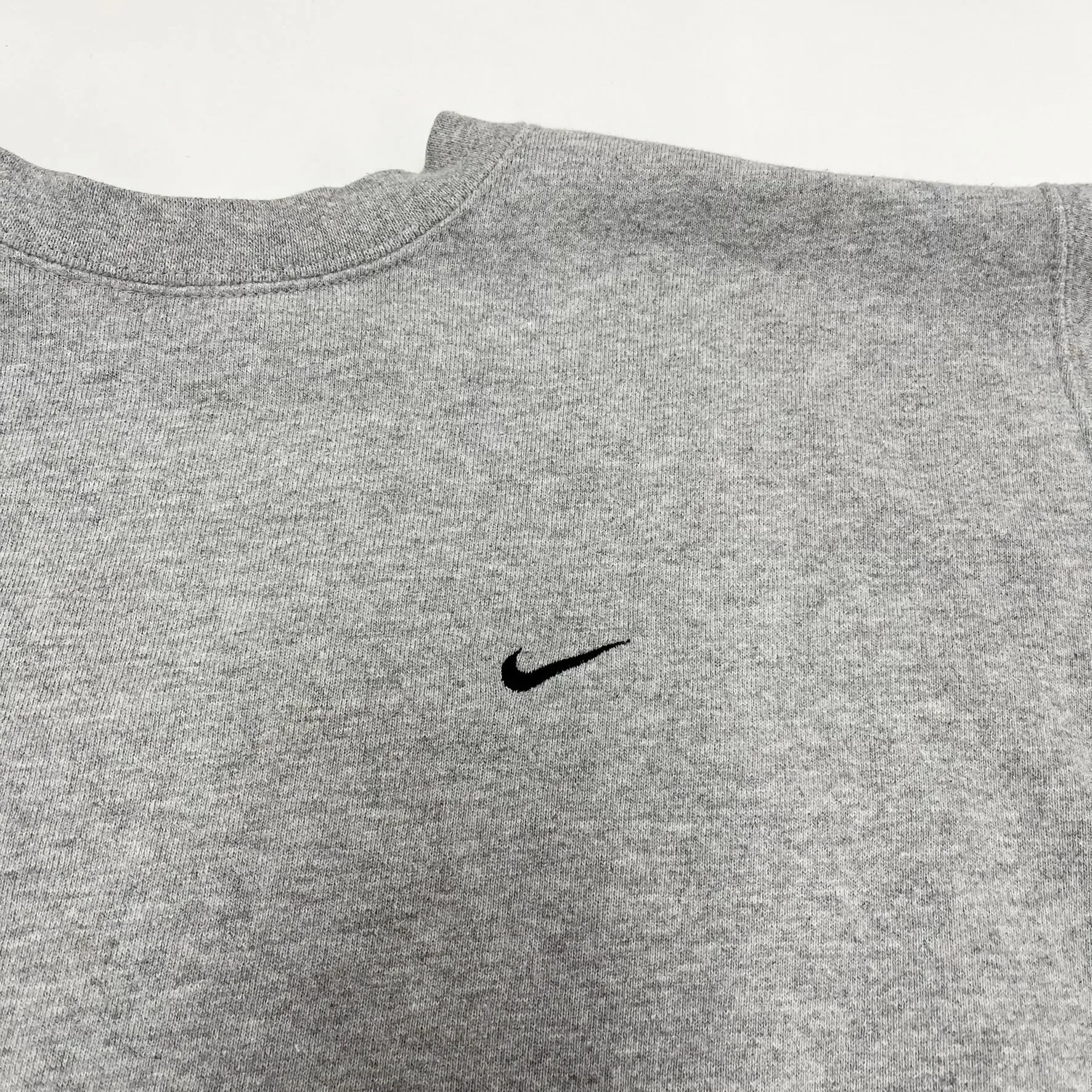 F- Vintage Nike Embroidered Swoosh Chest Crewneck Grey sold by HG Vintage product image thumbnail 2